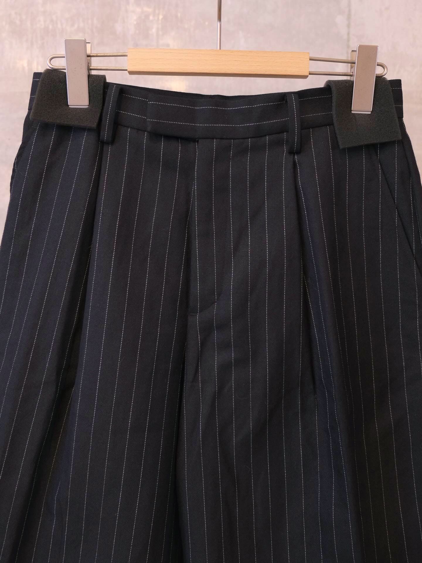 Stripe Wide Harf Trousers