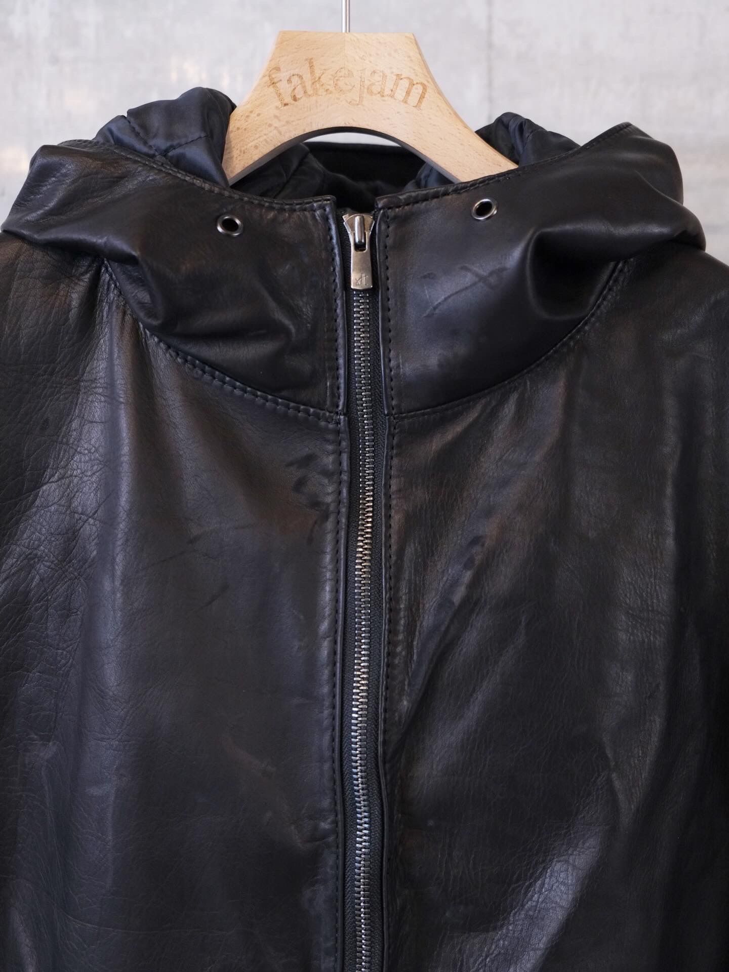 Damege Leather Parka