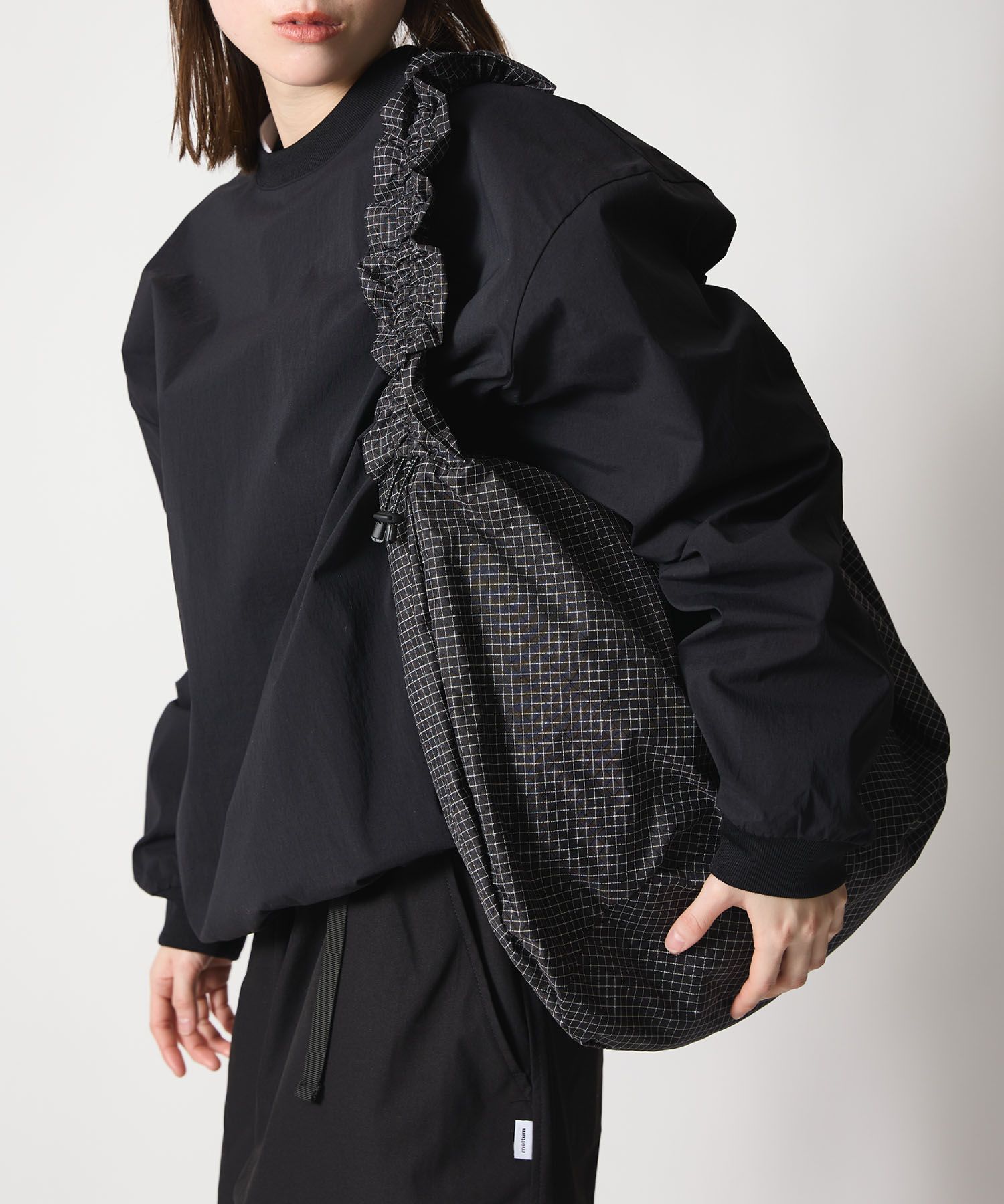GATHER MESSENGER BAG / ギャザー メッセンジャーバッグ / グラフチェック /  MTM-BG-0372-26-A