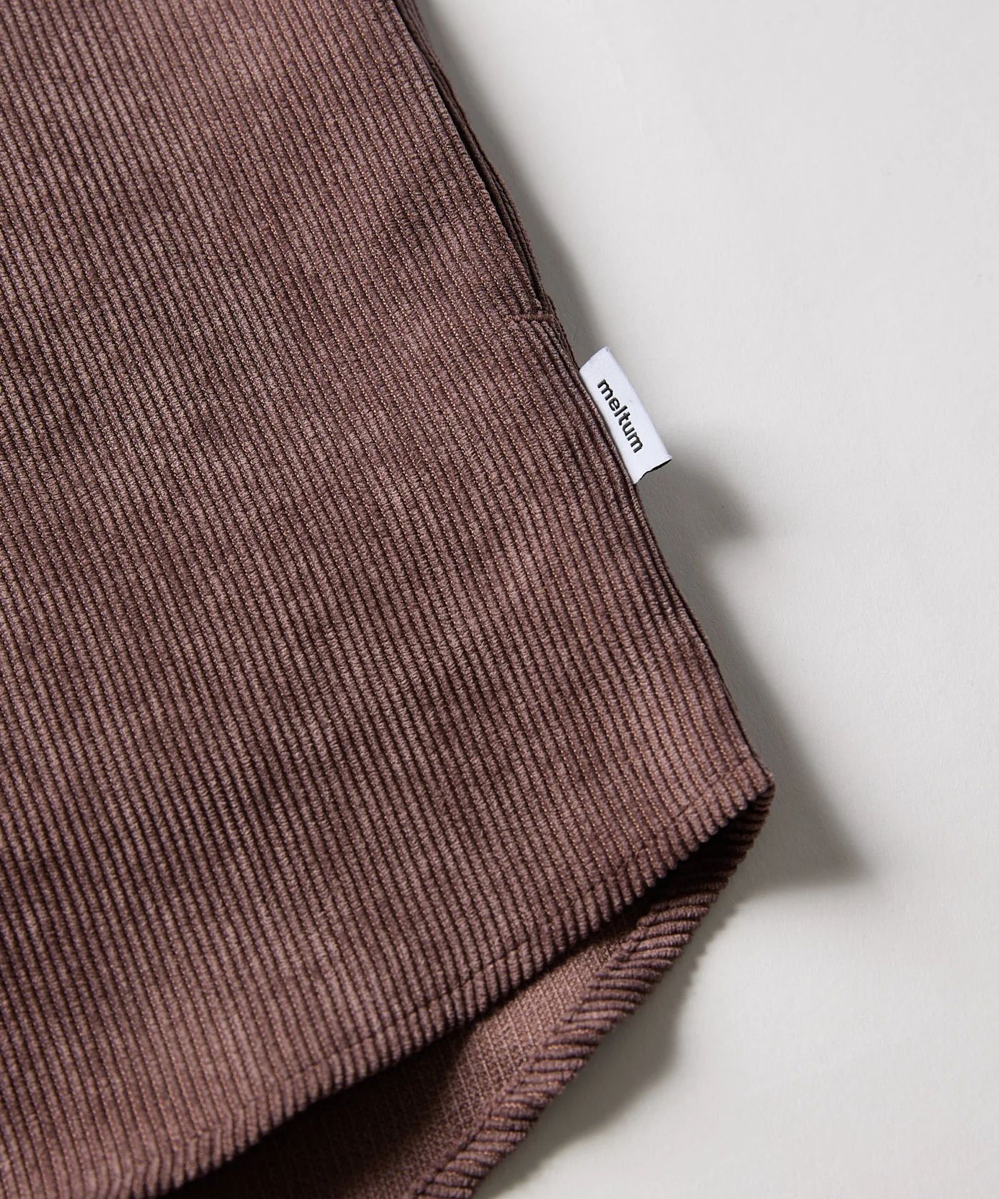 OVERSIZED CORDUROY SHIRT / オーバーサイズ コーデュロイ シャツ / レディッシュブラウン / MTM-SH-0164-23-C
