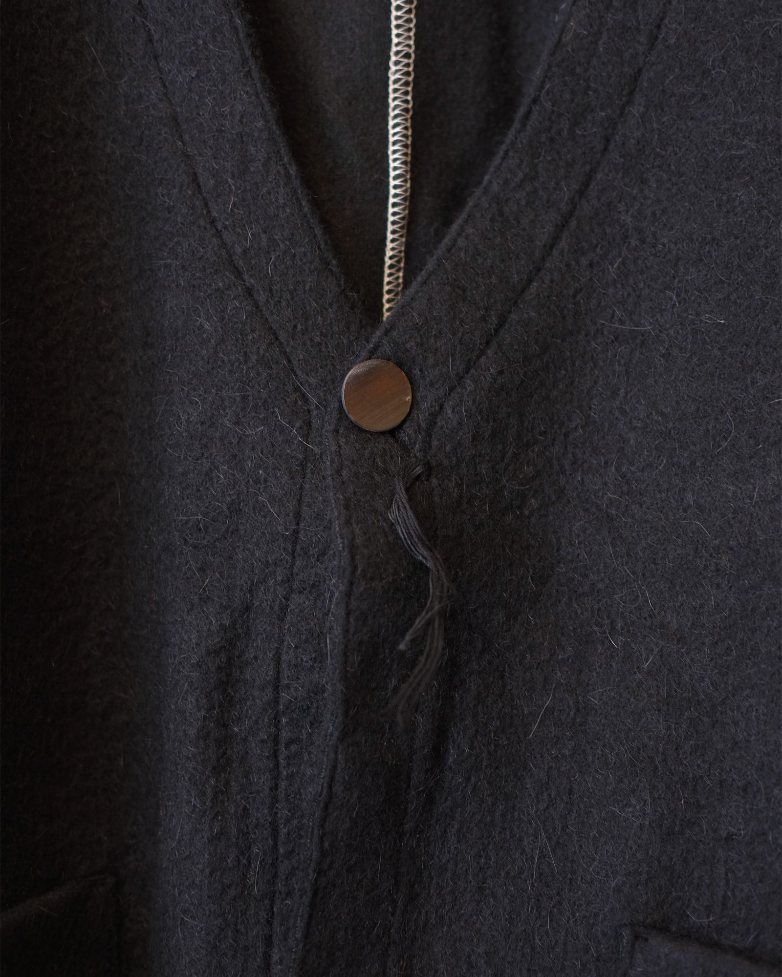 Cut Off 1B Cardigan(NEEDLE SHAGGY MOHAIR) / カーディガン / ブラック / M-P2-KW6