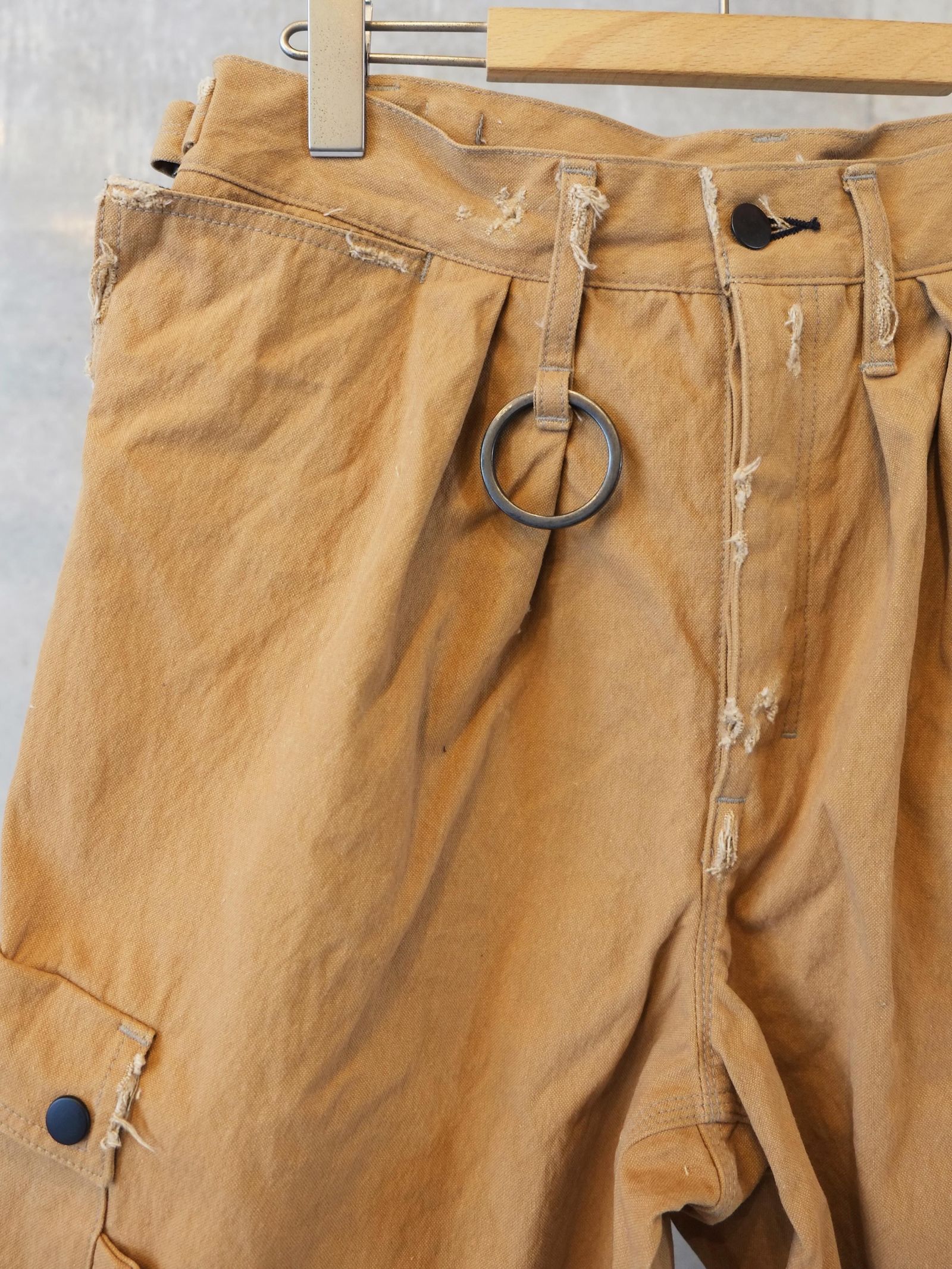 Heavy Cargo Short With Damaged(AGED CANVAS)