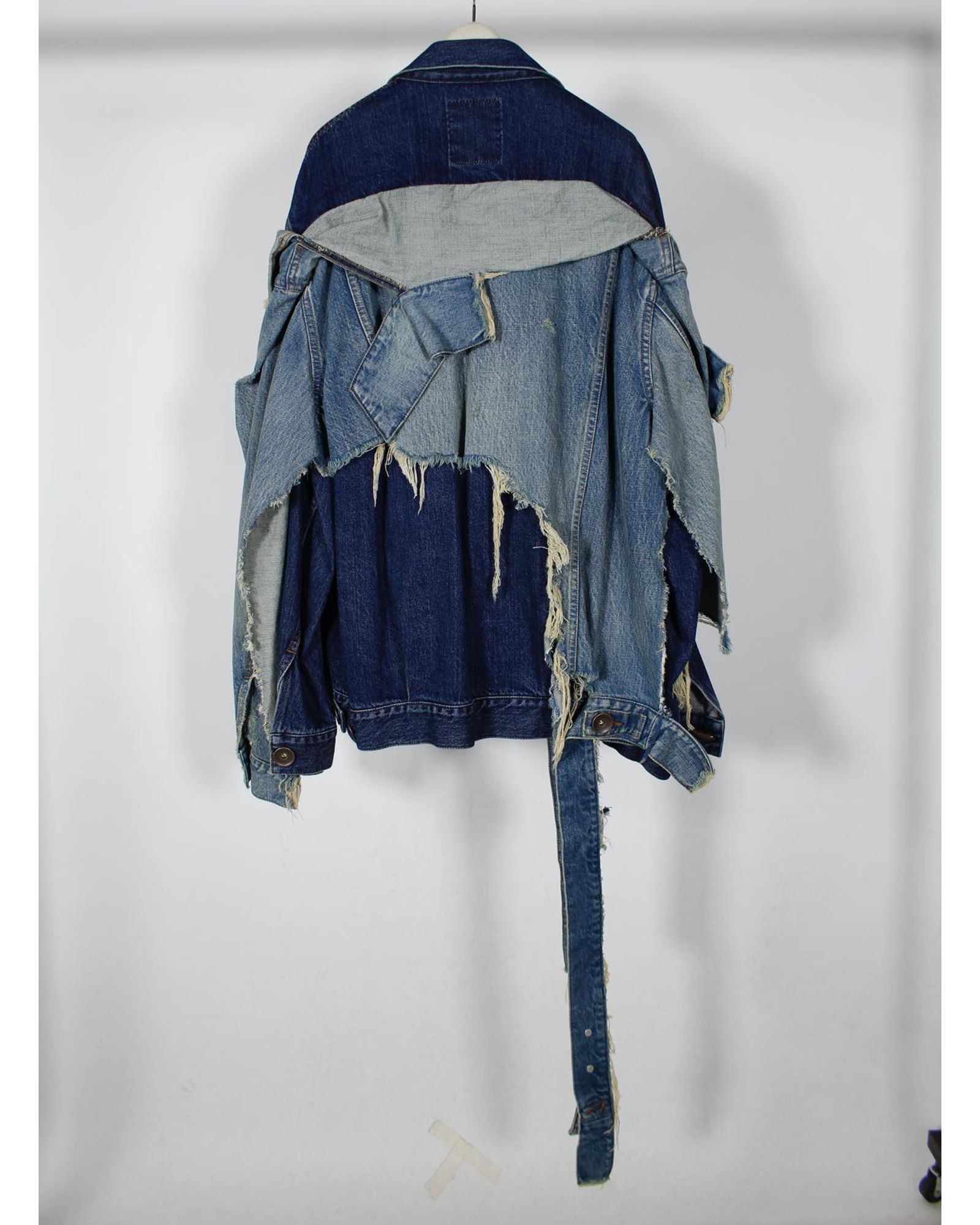 Layer Damage Denim Blouson