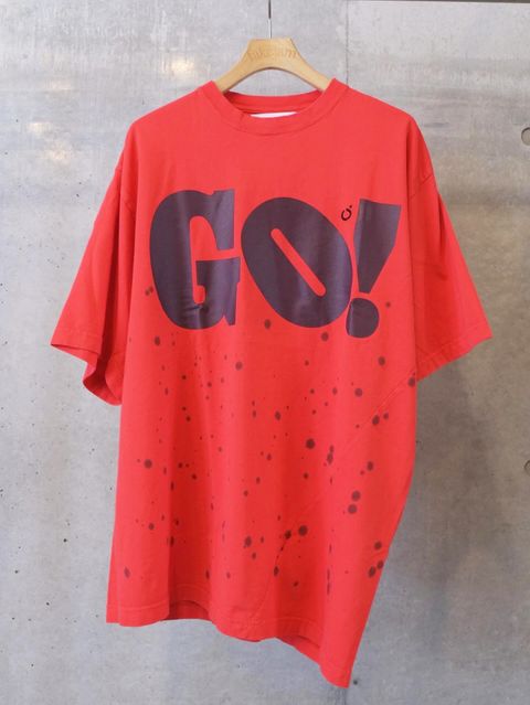 Hand Dye Twist Tee Shirt/ GO!
