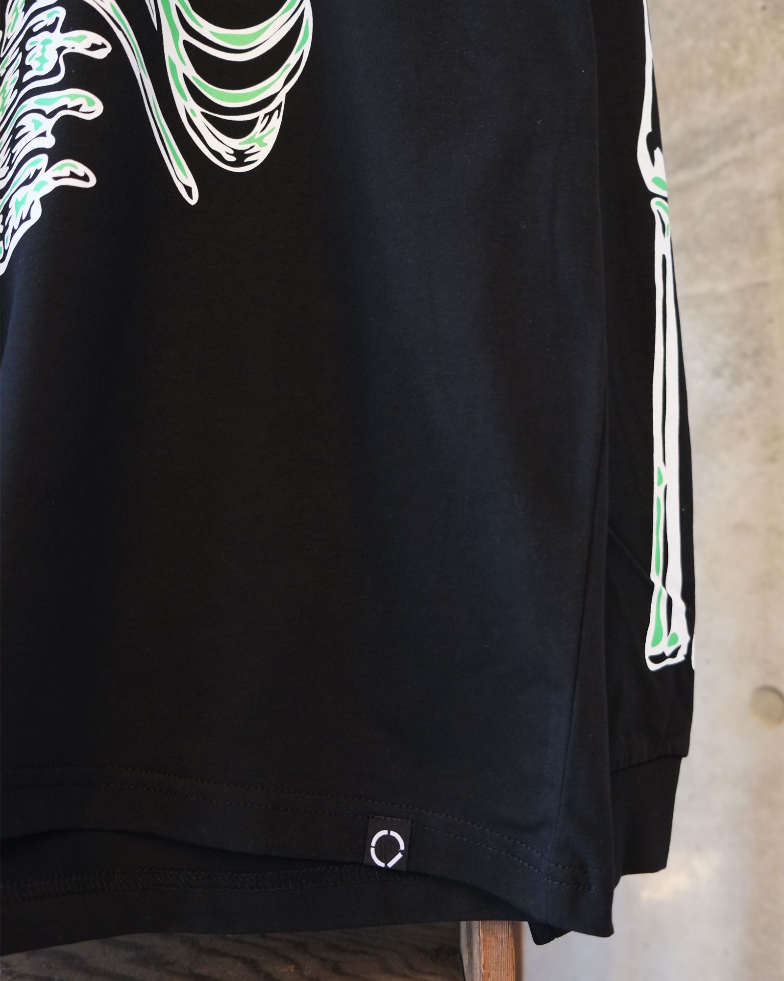 Bone L/S Tee / ボーン ロングスリーブTシャツ / ブラック / PD-262-LCS-051