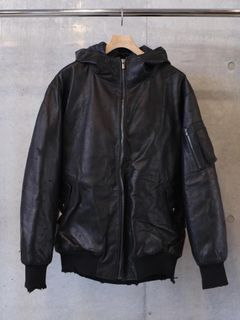 Damege Leather Parka