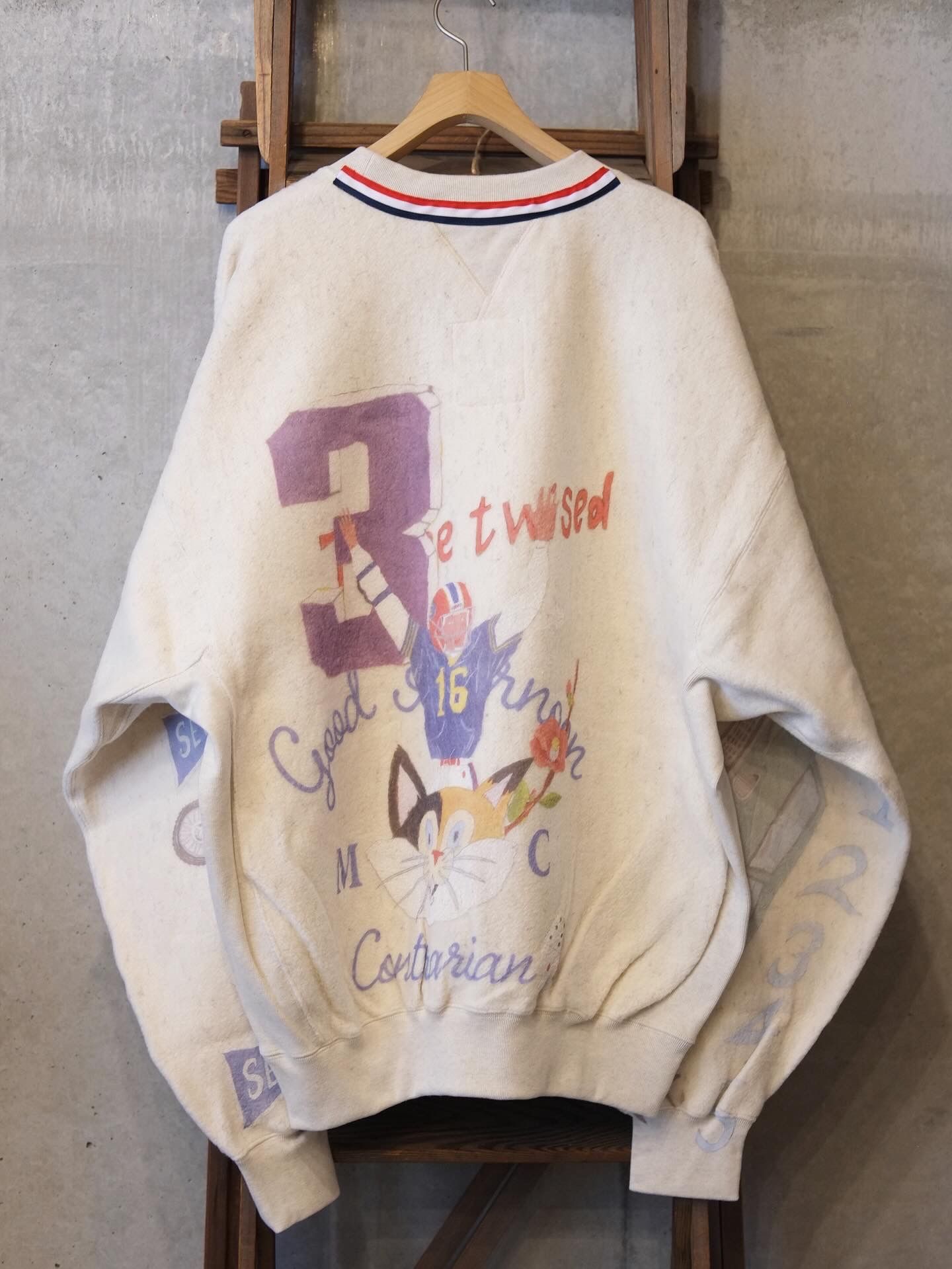 Graffiti Wool Sweat Shirt Ver,Ridawo