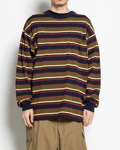 Border Knit L/S TEE