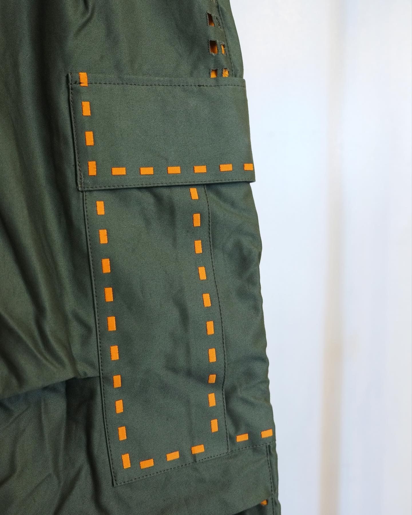 【定番デザイン】Laser Stitch Military Pants / カーゴパンツ / メンズ