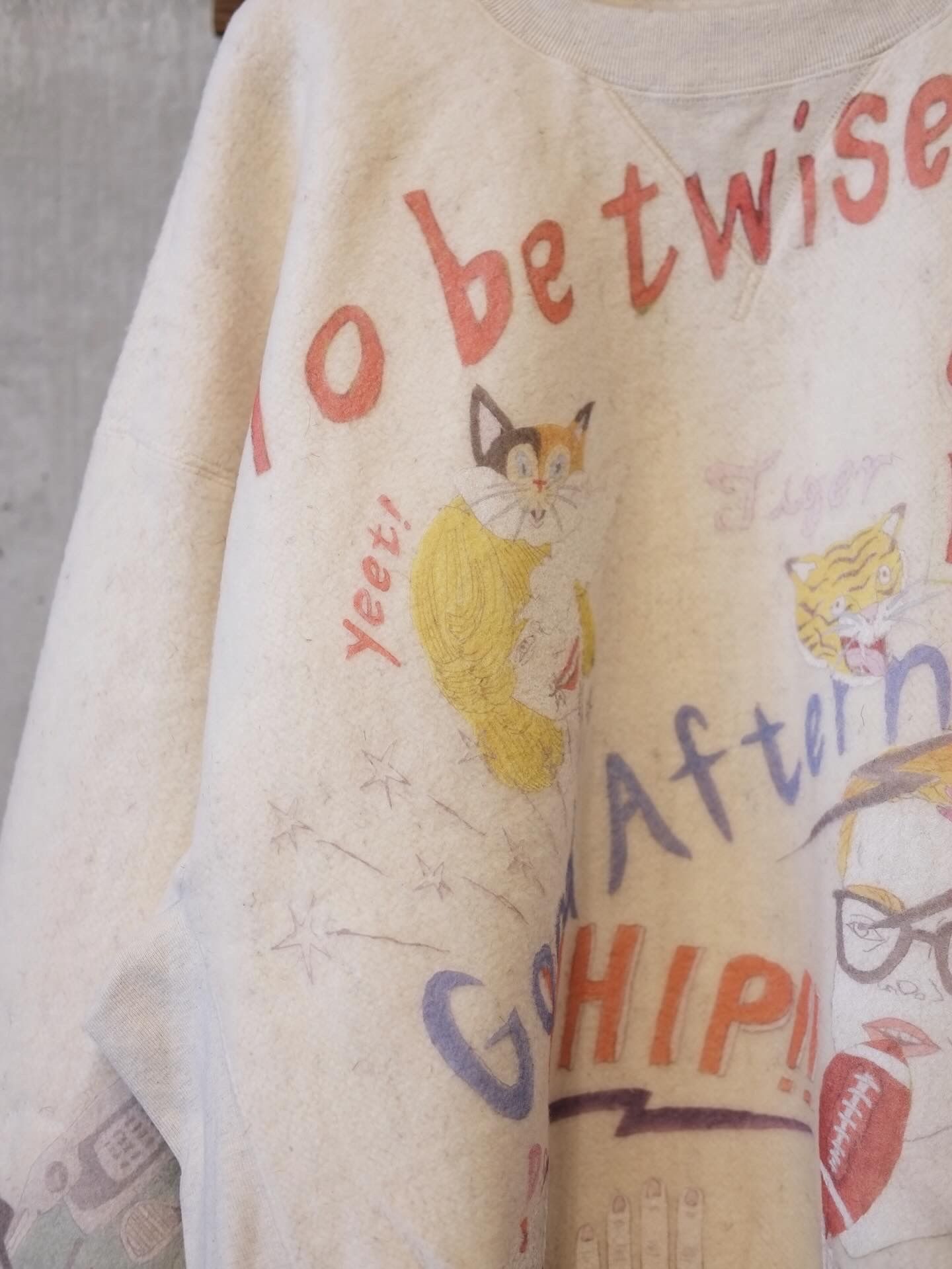 Graffiti Wool Sweat Shirt Ver,Ridawo