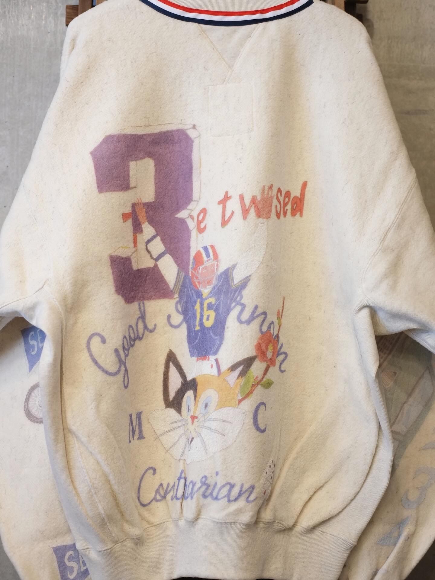 Graffiti Wool Sweat Shirt Ver,Ridawo