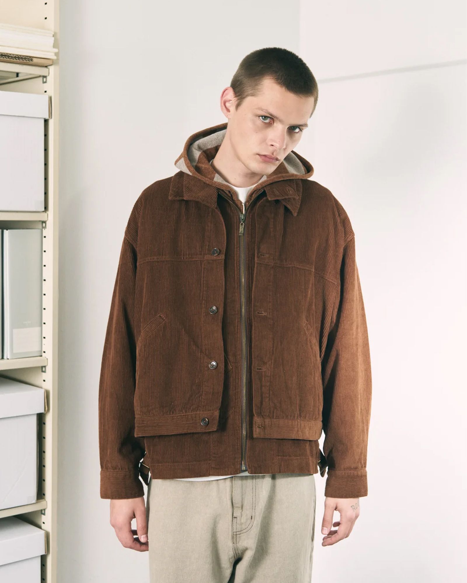 Double Cord Jacket / コーデュロイジャケット / ブラウン / PD-262-JK-041