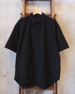 Breathable Side Slit S/S SH / ショートスリーブ シャツ / ブラック / MW-SH26105