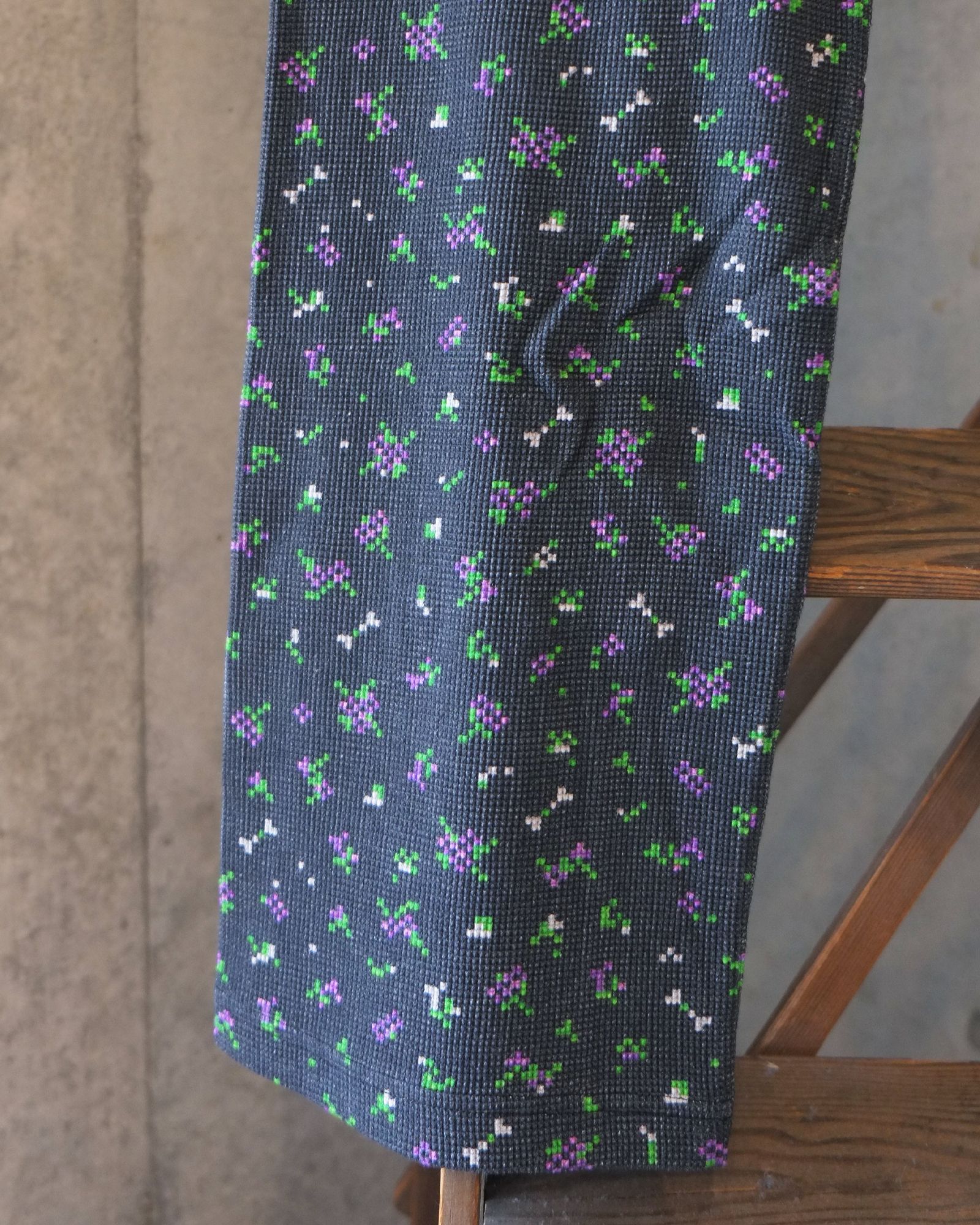 Flowe Waffle Pants / ワッフル パンツ / ブラック / PD-262-BT-081