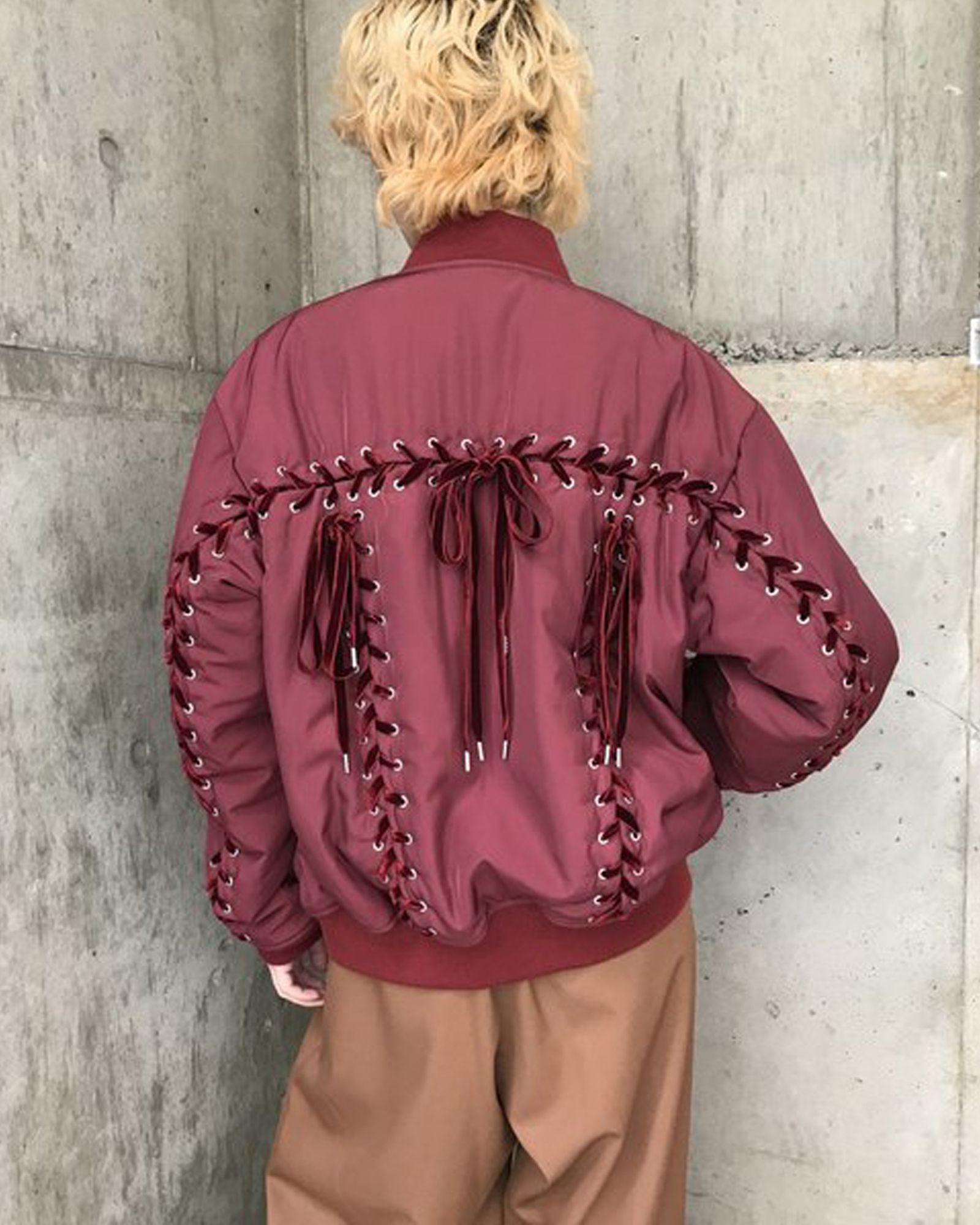 G.V.G.V. - Lace Up MA-1 Blouson | fakejam