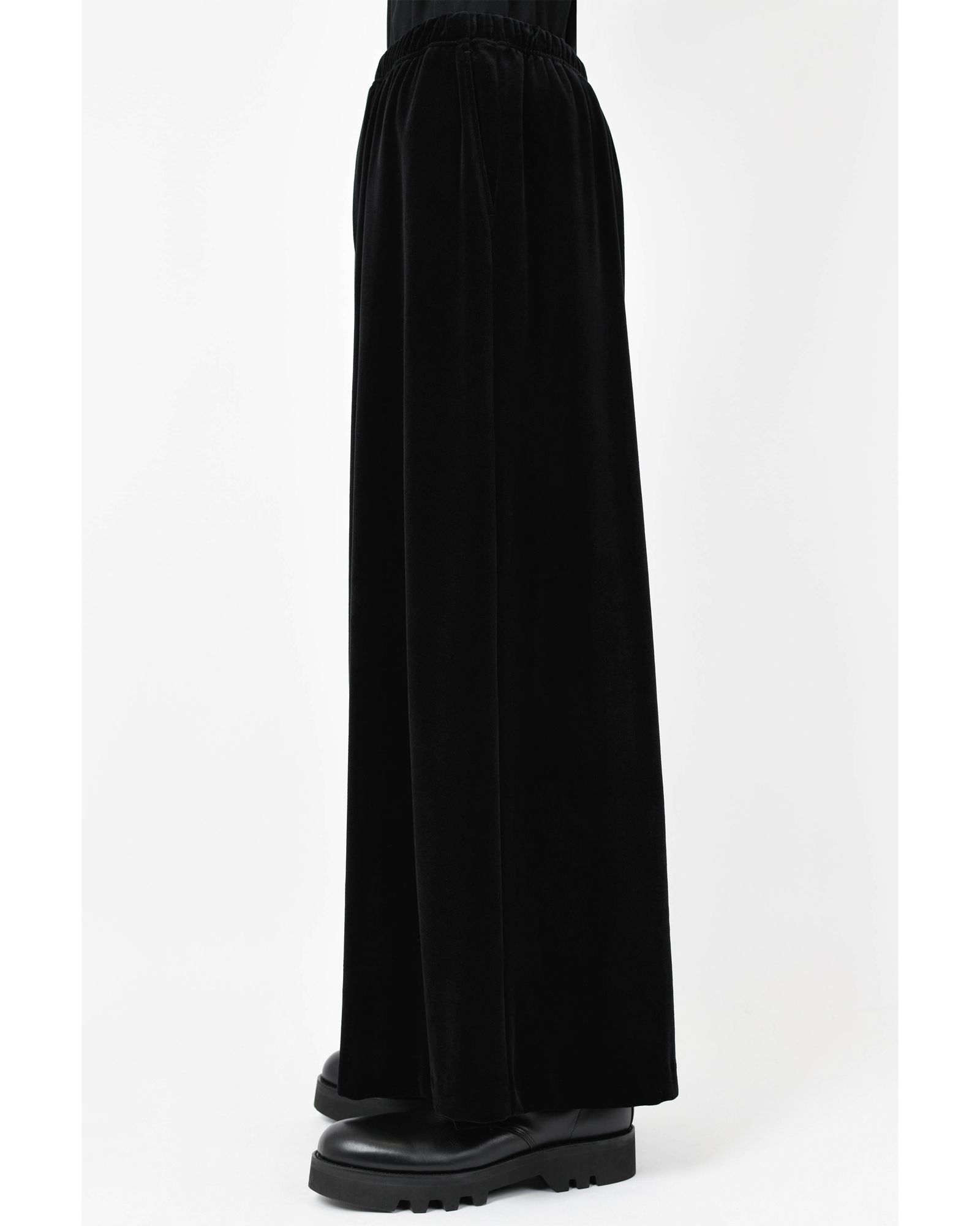 Velour Wide Flare  Pants