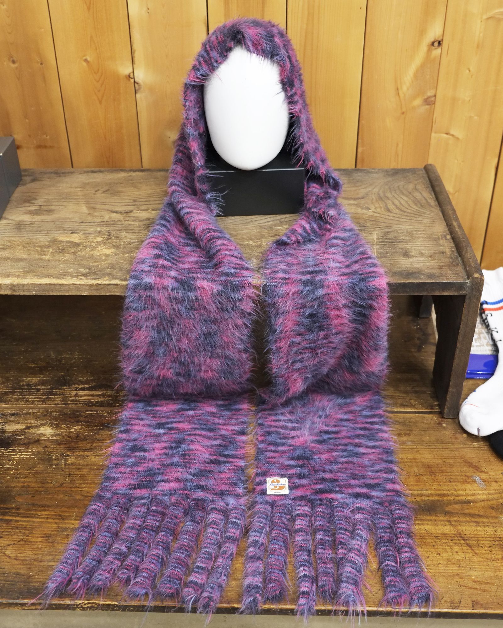 Hooded Scarf / フード スカーフ / ピンク / LM-26aw-1206