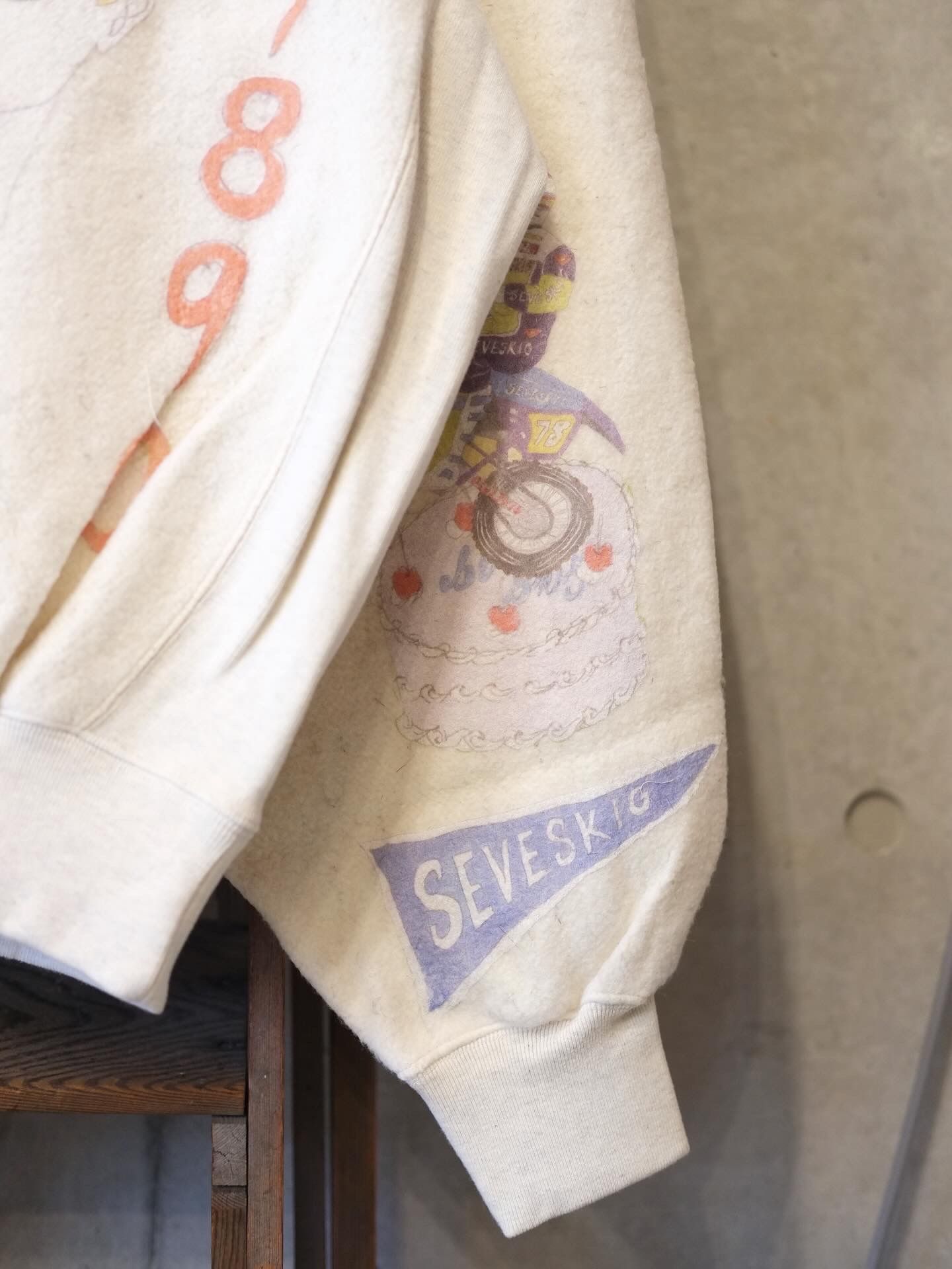 Graffiti Wool Sweat Shirt Ver,Ridawo