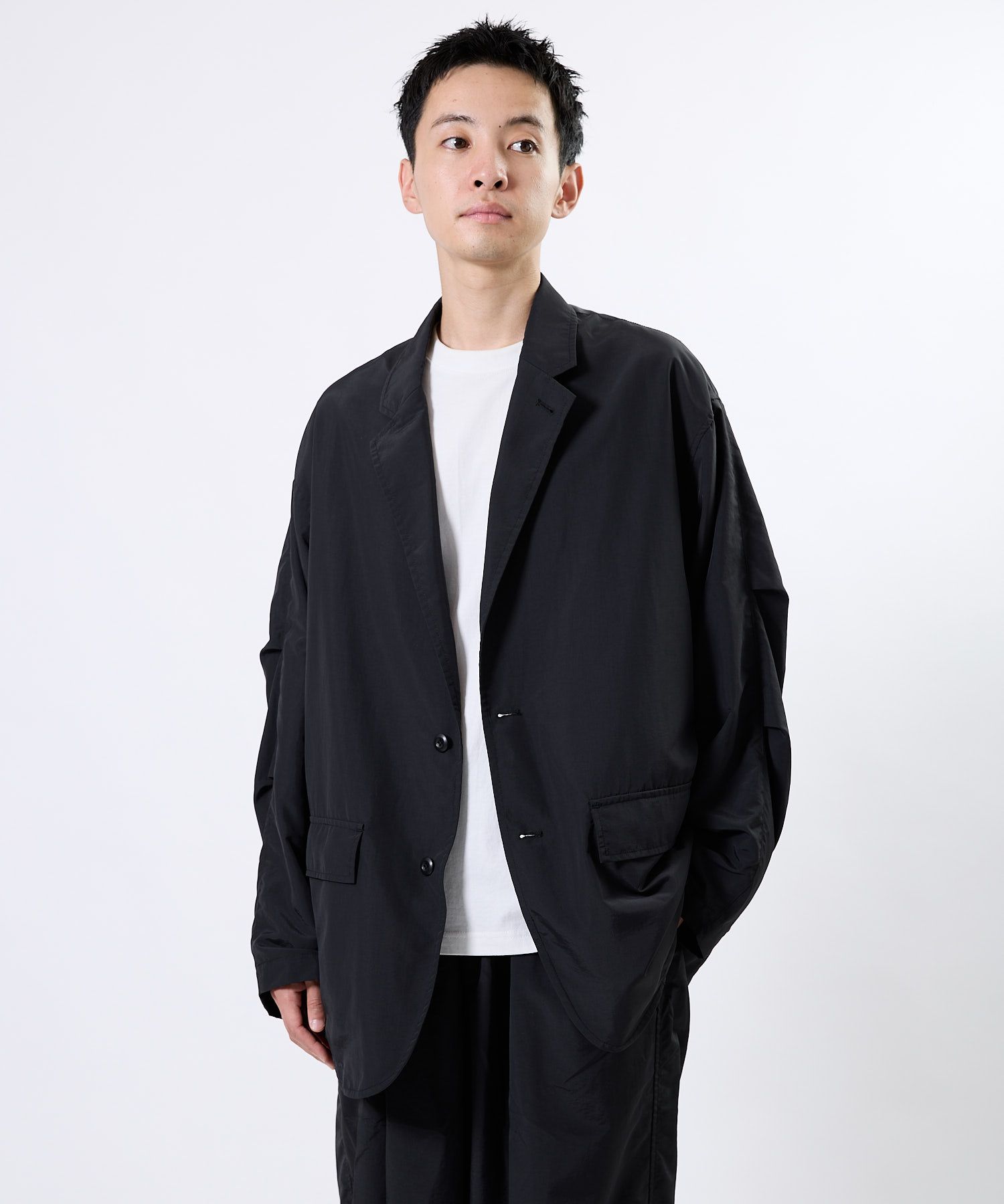 Supplex® DAILY LOOSE 2B JACKET / ルーズ 2Bジャケット / ブラック / MTM-JK-0384-26-C