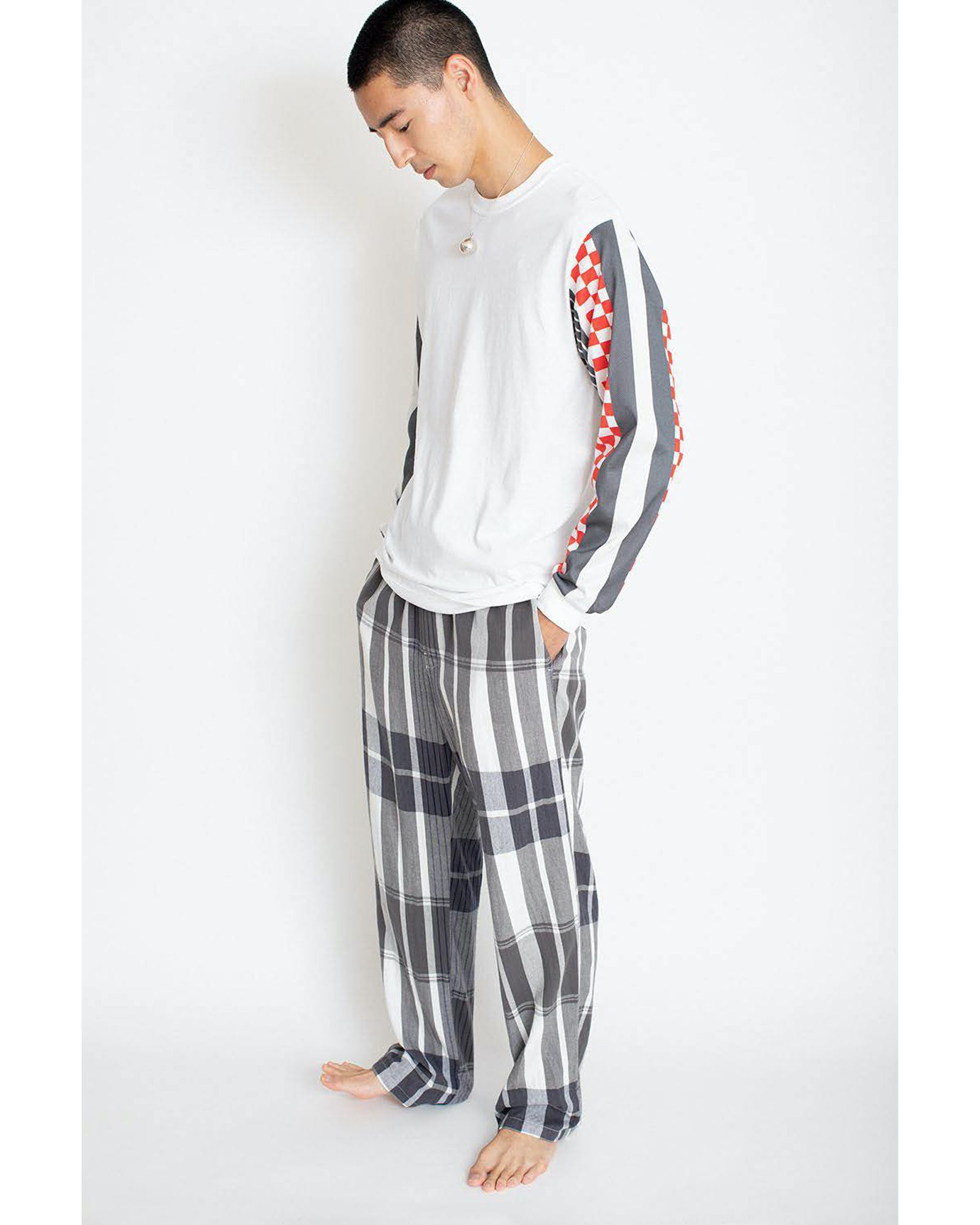 N Stripe Sleeve Tee