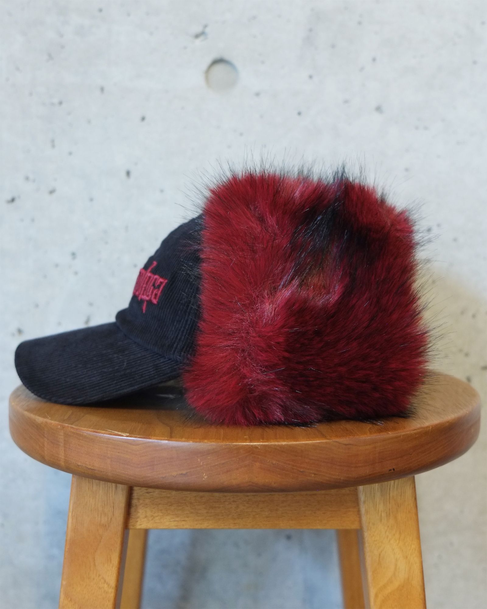 CORDUROY FLIGHT CAP / コーデュロイ フライト キャップ / ブラック / LM-26aw-1235