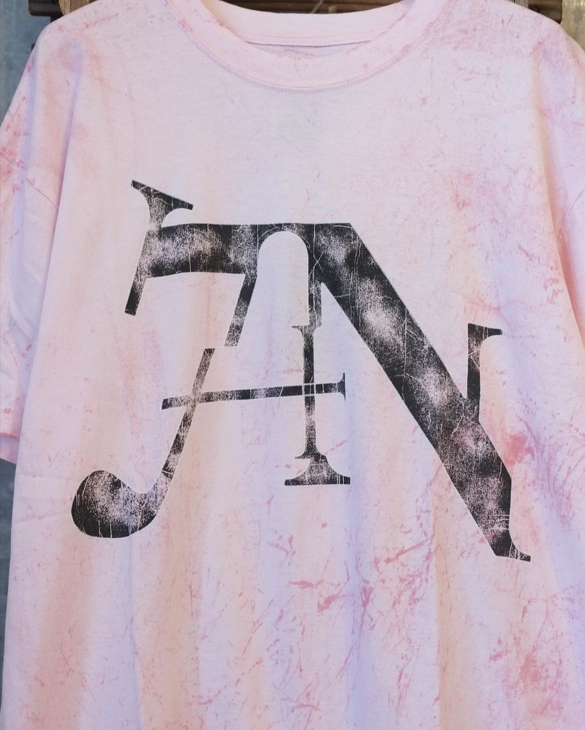 Bootleg Tee(CHAOS001)Splash Dyed Red