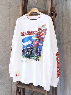 Honda vs SEV CBX1000 L/SL TEE / ロングスリーブ Tシャツ / ホワイト / CT-SV-NRA-1008