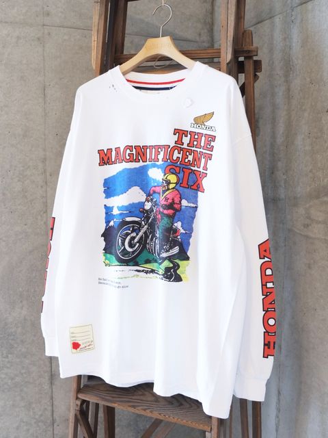 Honda vs SEV CBX1000 L/SL TEE / ロングスリーブ Tシャツ / ホワイト / CT-SV-NRA-1008