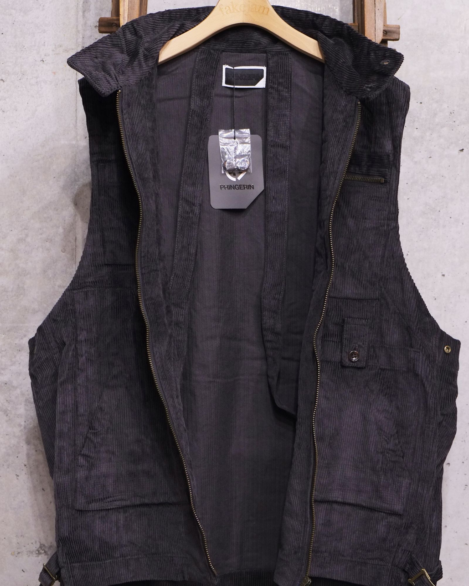 Double Cord Jacket / コーデュロイジャケット / チャコール / PD-262-JK-041