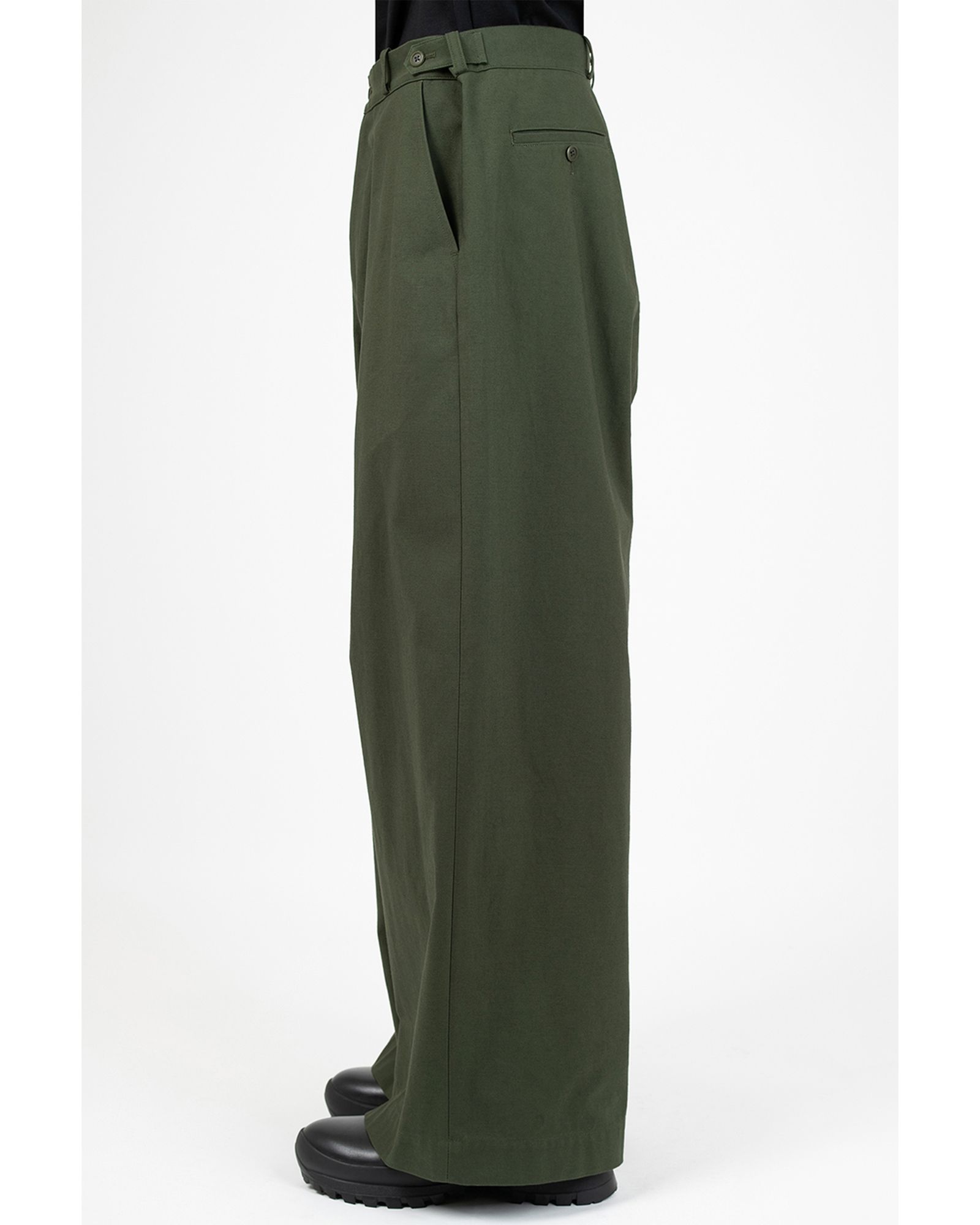 C/N CORDURA BACKSATIN BAGGY PANTS / バギーパンツ / ダーク カーキ / 2226-559