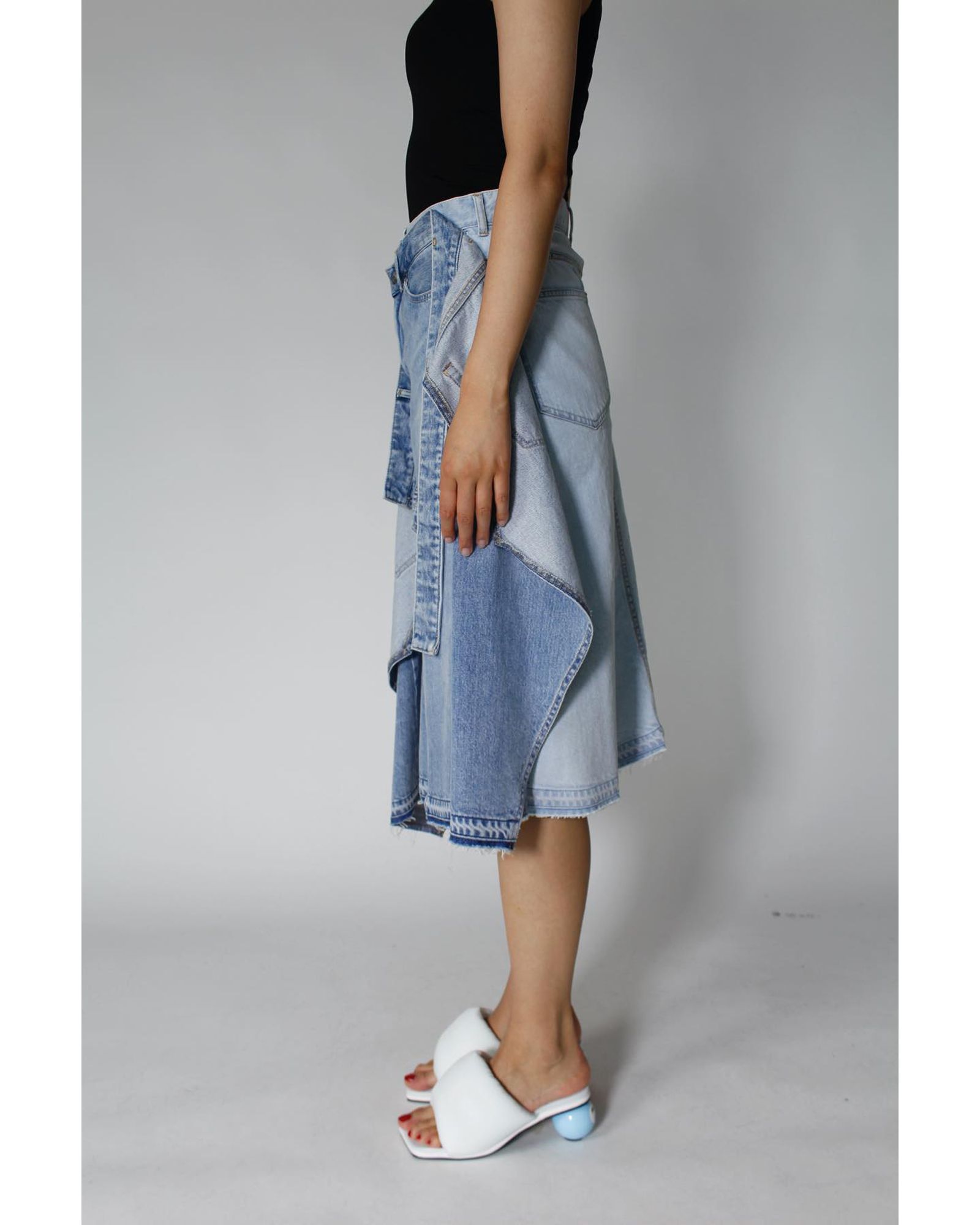 Maison MIHARA YASUHIRO - Docking Denim Skirt | fakejam