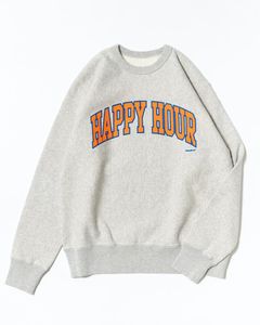 HAPPY HOUR COLLEGE LOGO SWEAT SHIRT designed by Shuntaro Watanabe