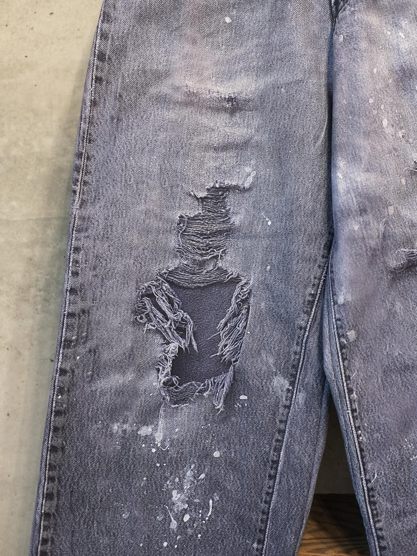 Denim Printfleece Lining Wide PT