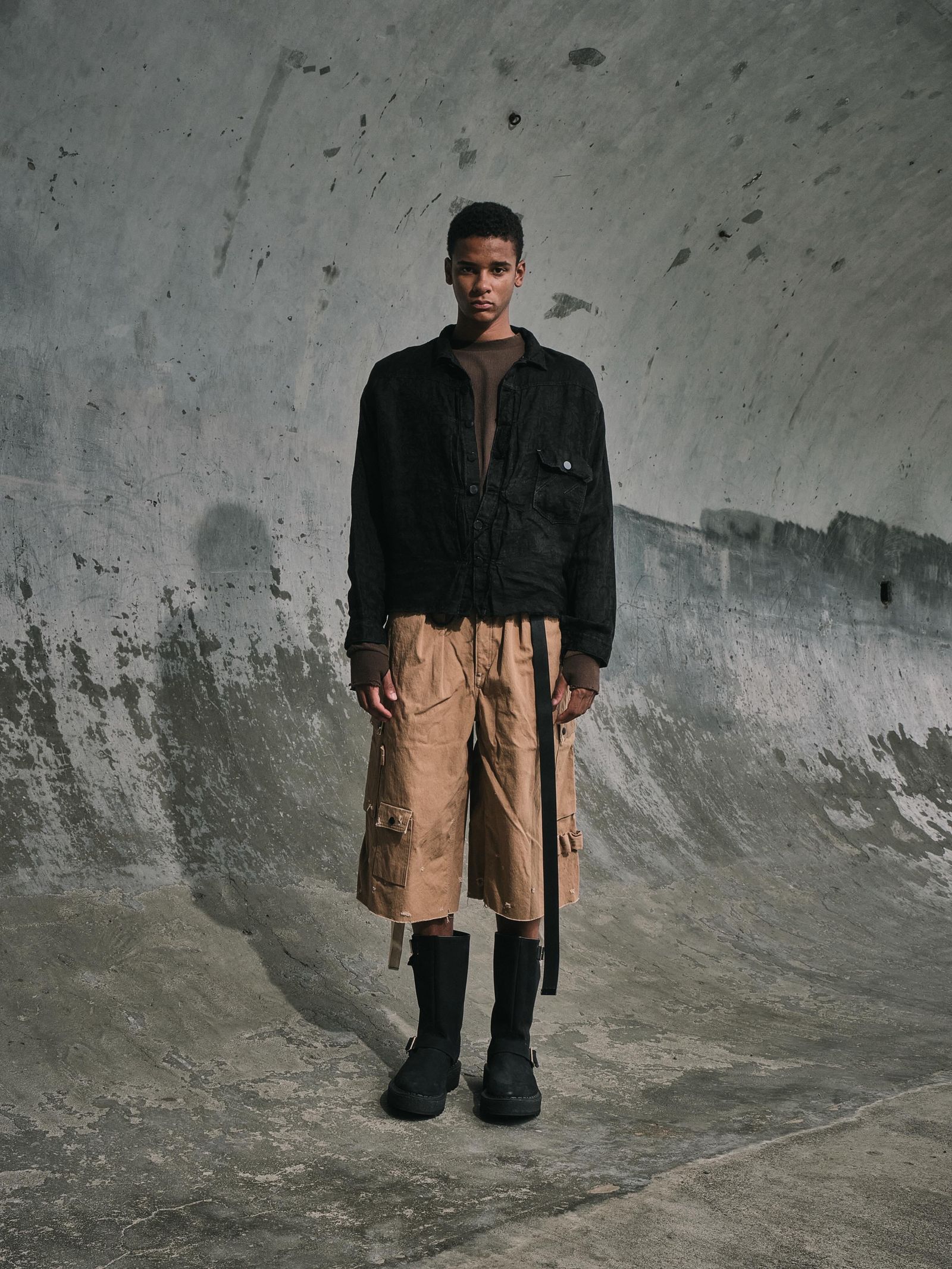 Heavy Cargo Short With Damaged(AGED CANVAS)