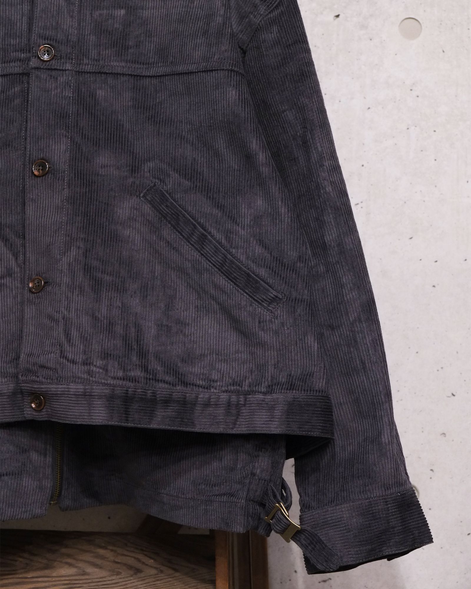 Double Cord Jacket / コーデュロイジャケット / チャコール / PD-262-JK-041