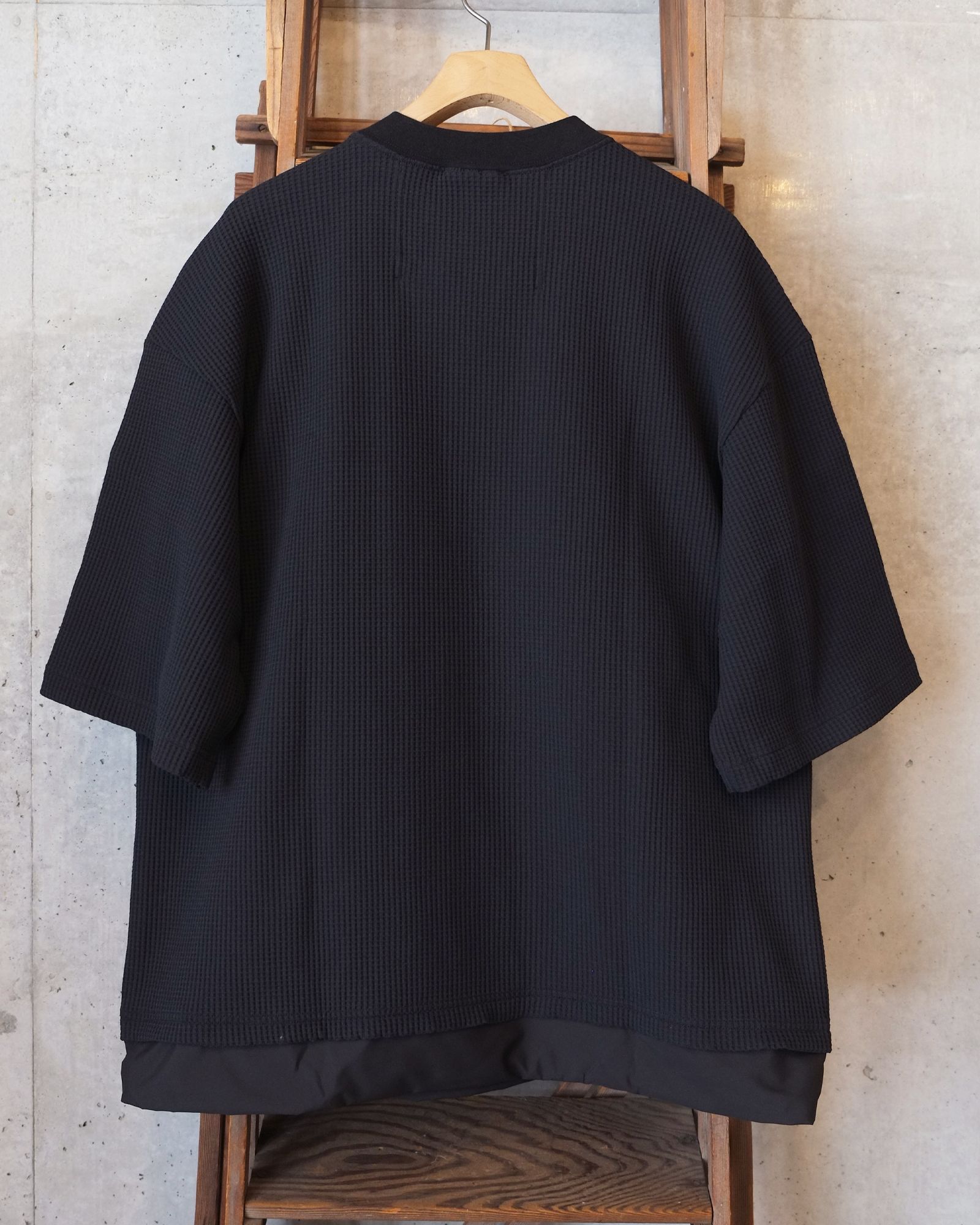SOLOTEX Waffle S/S Tee / ショートスリーブTシャツ / ブラック /MW-CT26106