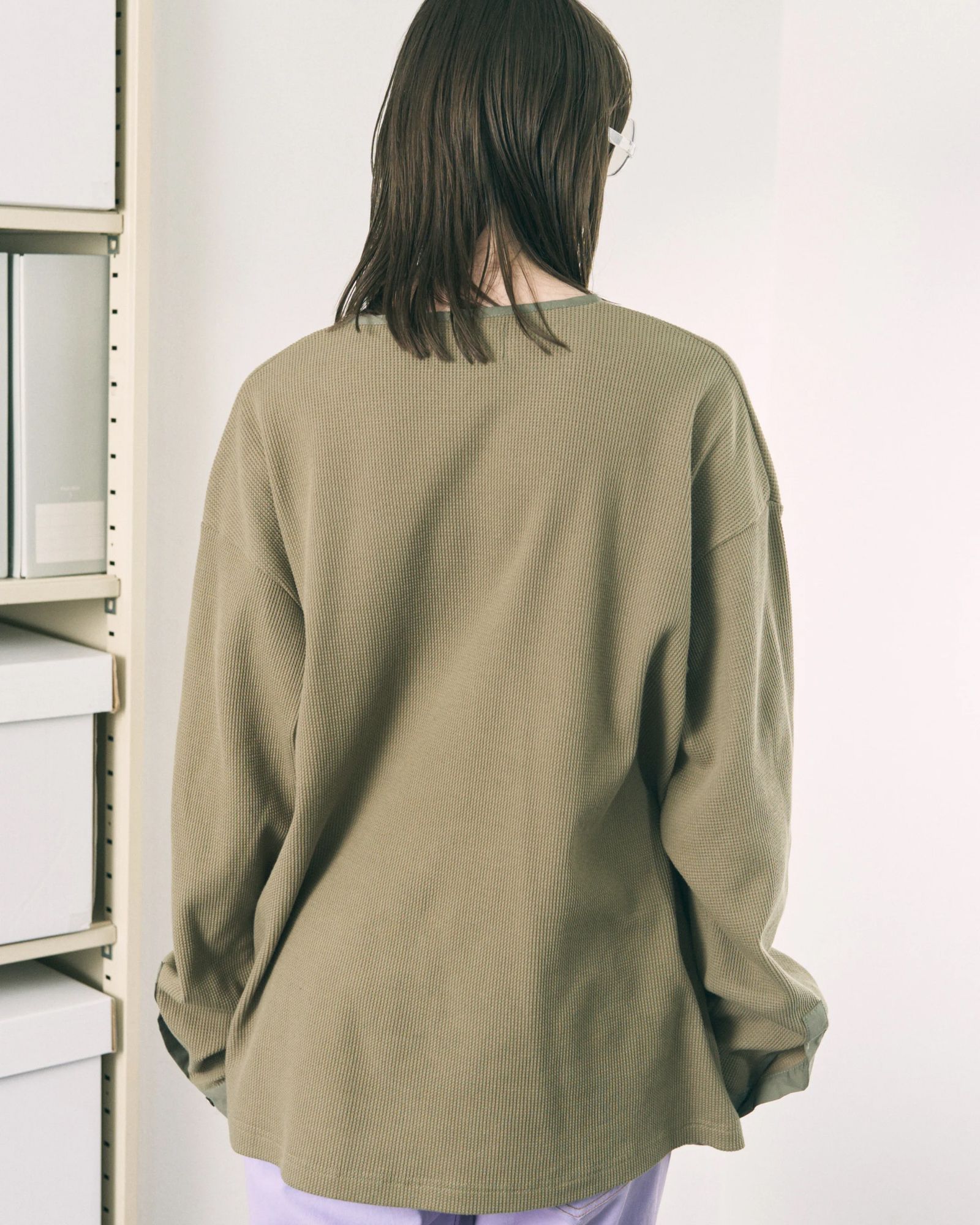 Double Henley L/S Tee / ヘンリー ロングスリーブTシャツ / オリーブドラブ / PD-262-LCS-041