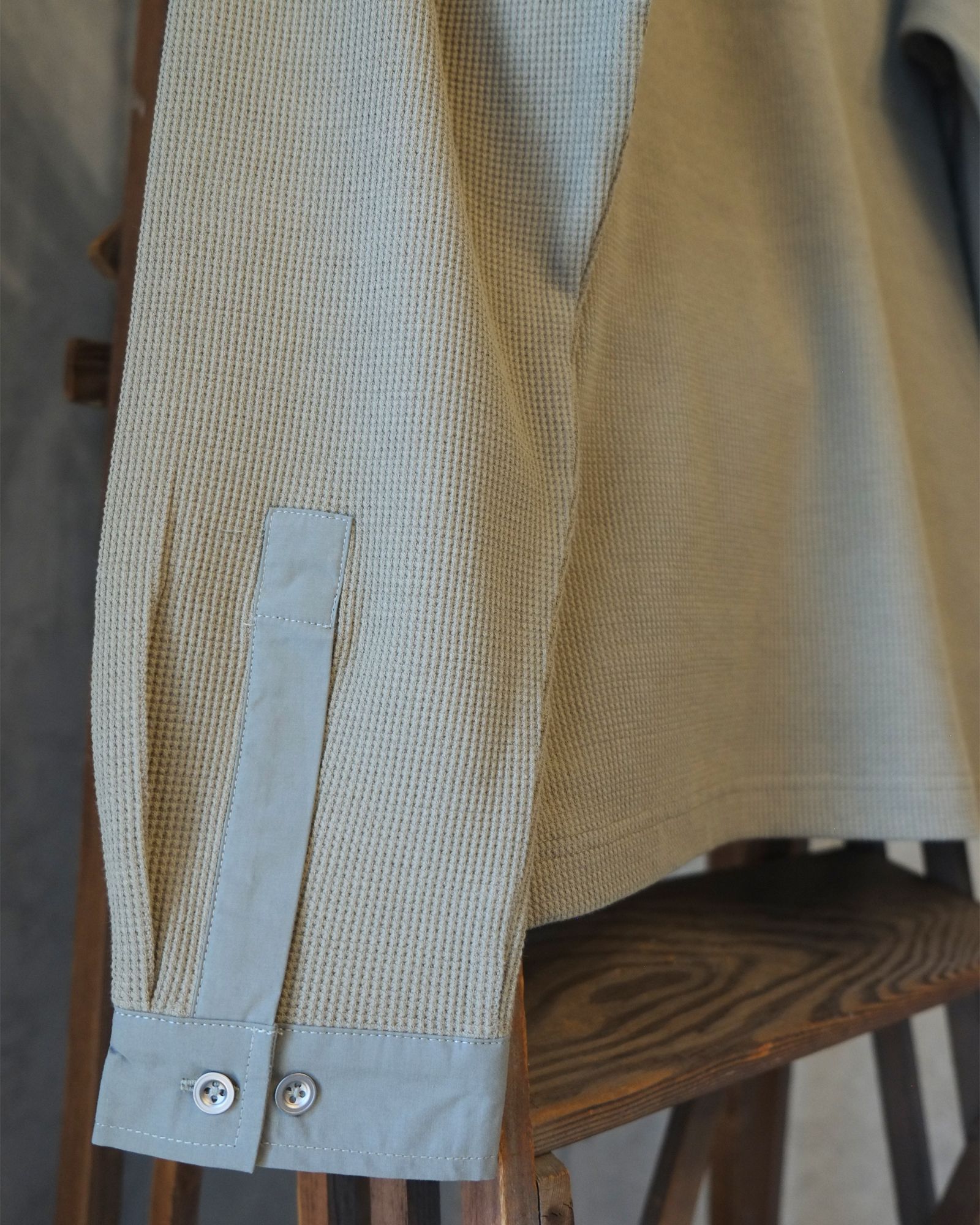 Double Henley L/S Tee / ヘンリー ロングスリーブTシャツ / オリーブドラブ / PD-262-LCS-041