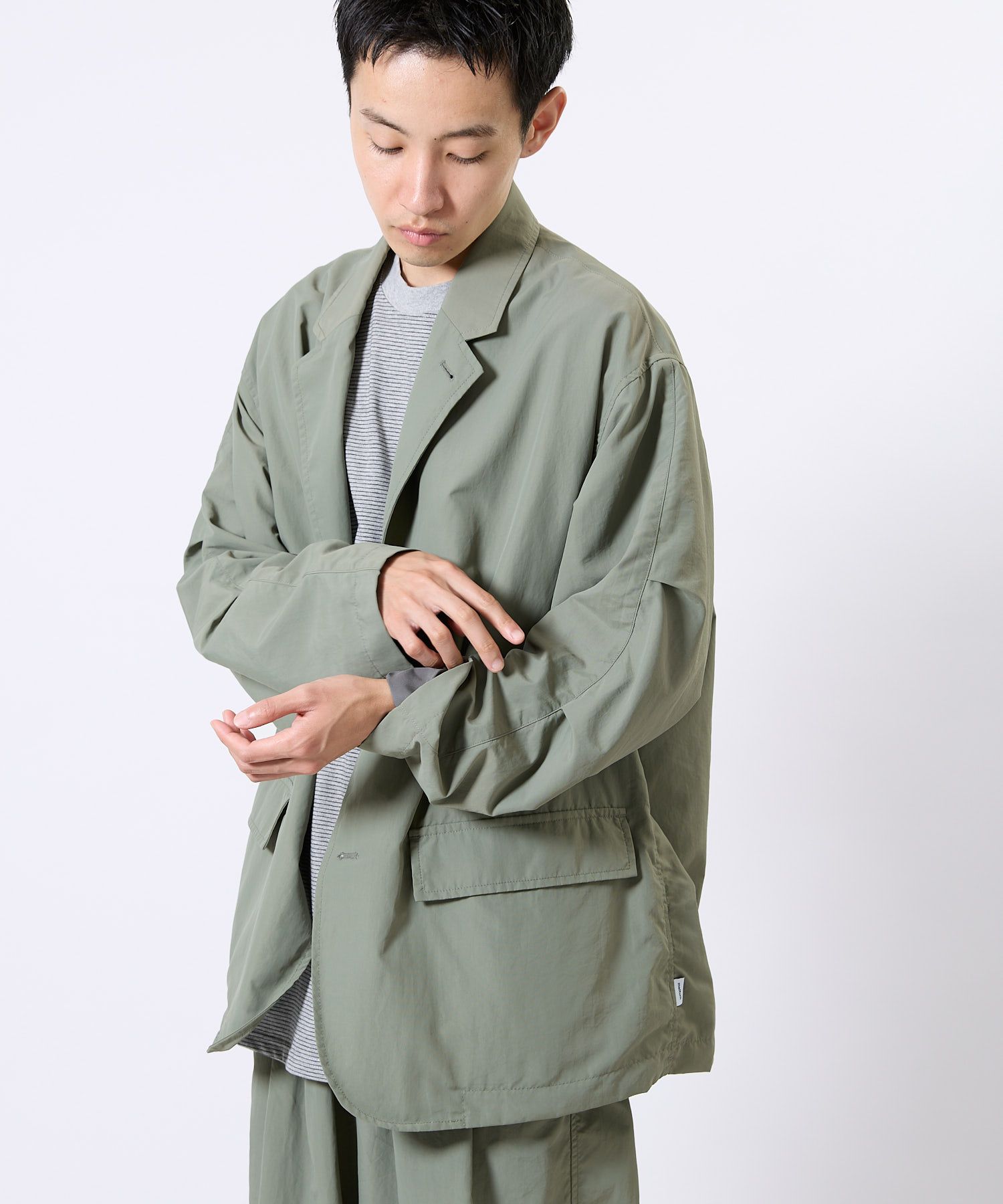 Supplex® DAILY LOOSE 2B JACKET / ルーズ 2Bジャケット / グレー / MTM-JK-0384-26-C