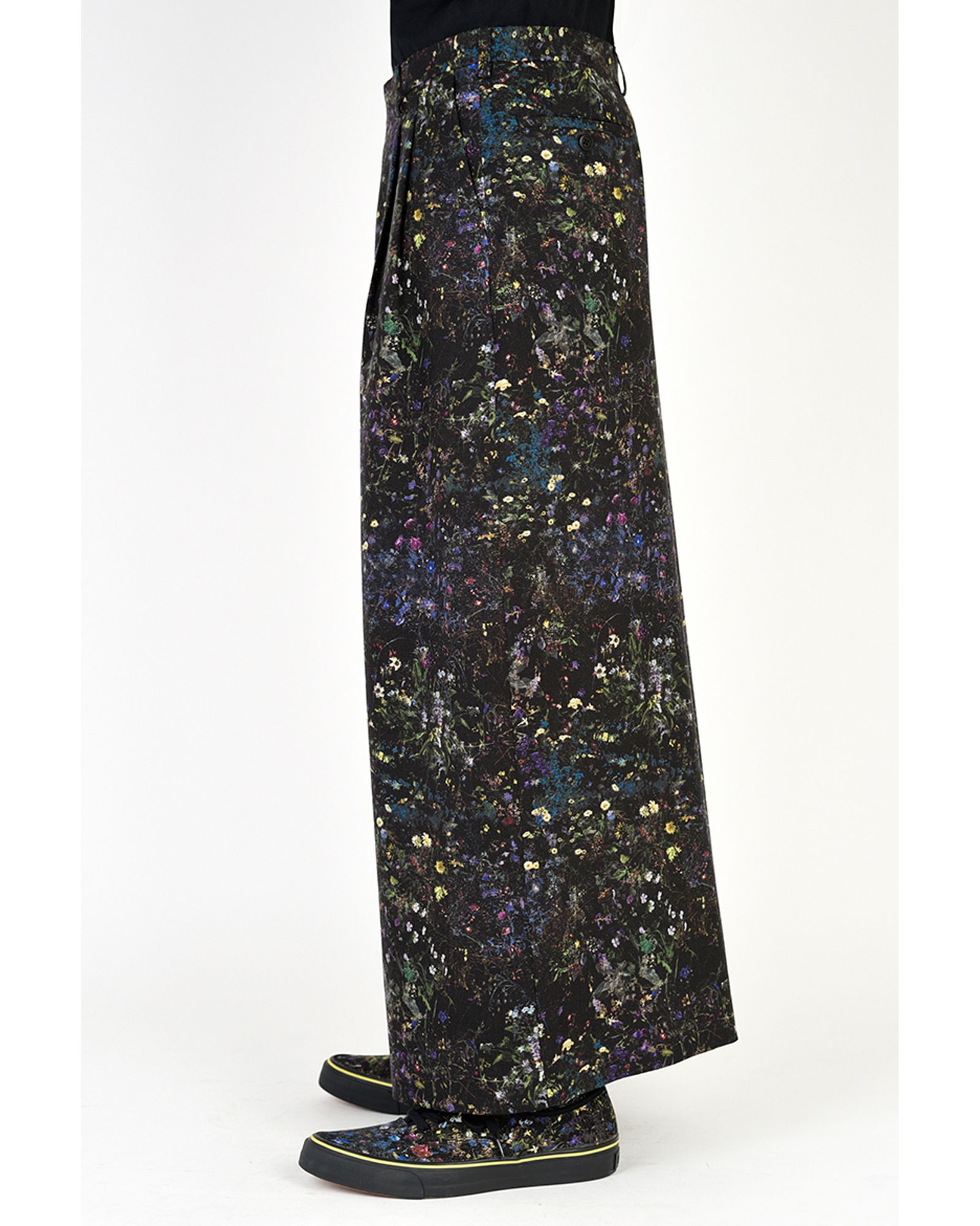 LAD MUSICIAN - 2Tuck Cropped Wide Slacks | fakejam