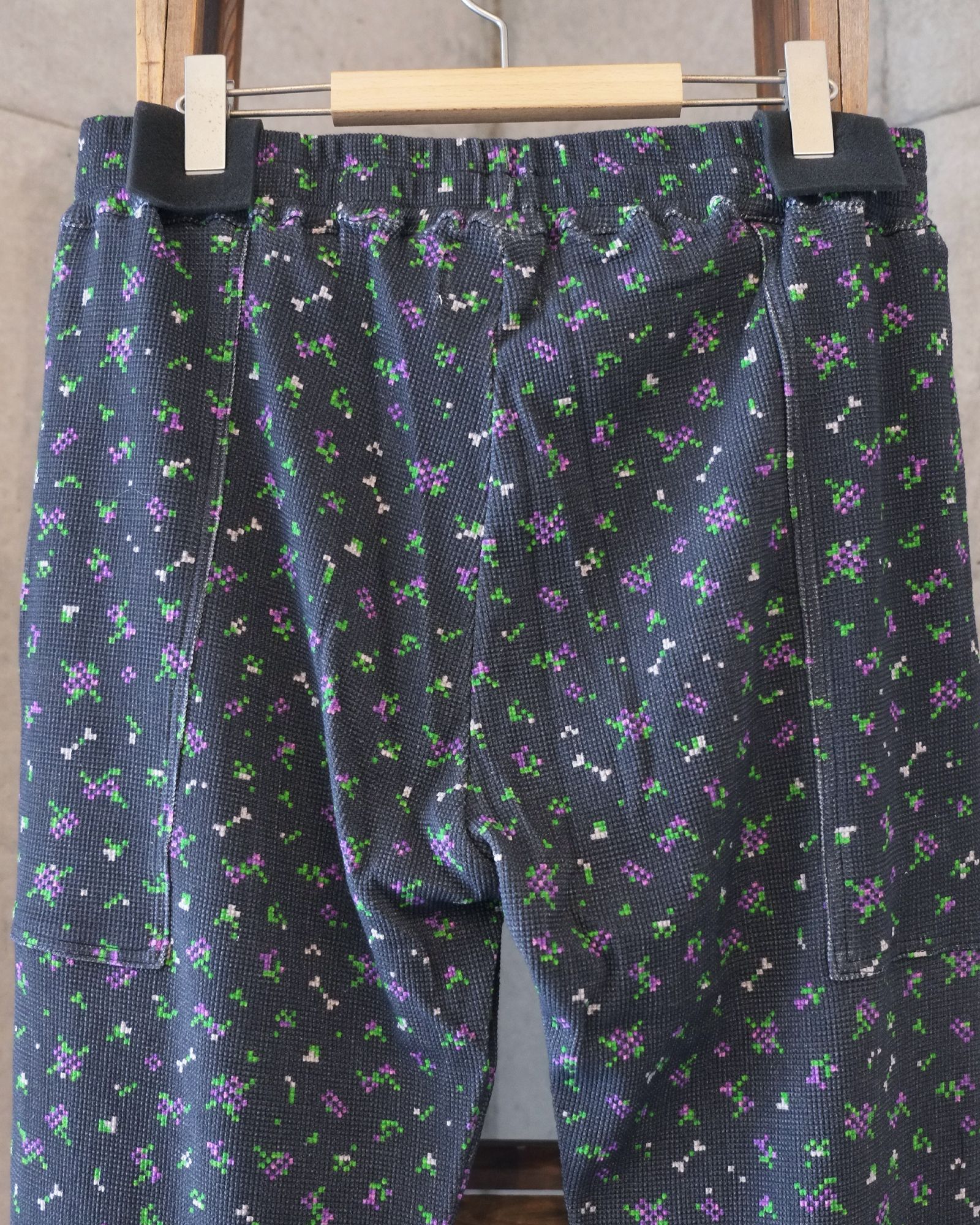 Flowe Waffle Pants / ワッフル パンツ / ブラック / PD-262-BT-081