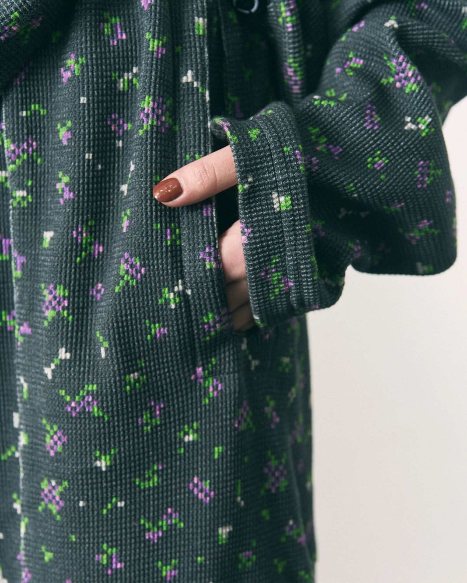 Flowe Waffle Pants / ワッフル パンツ / ブラック / PD-262-BT-081