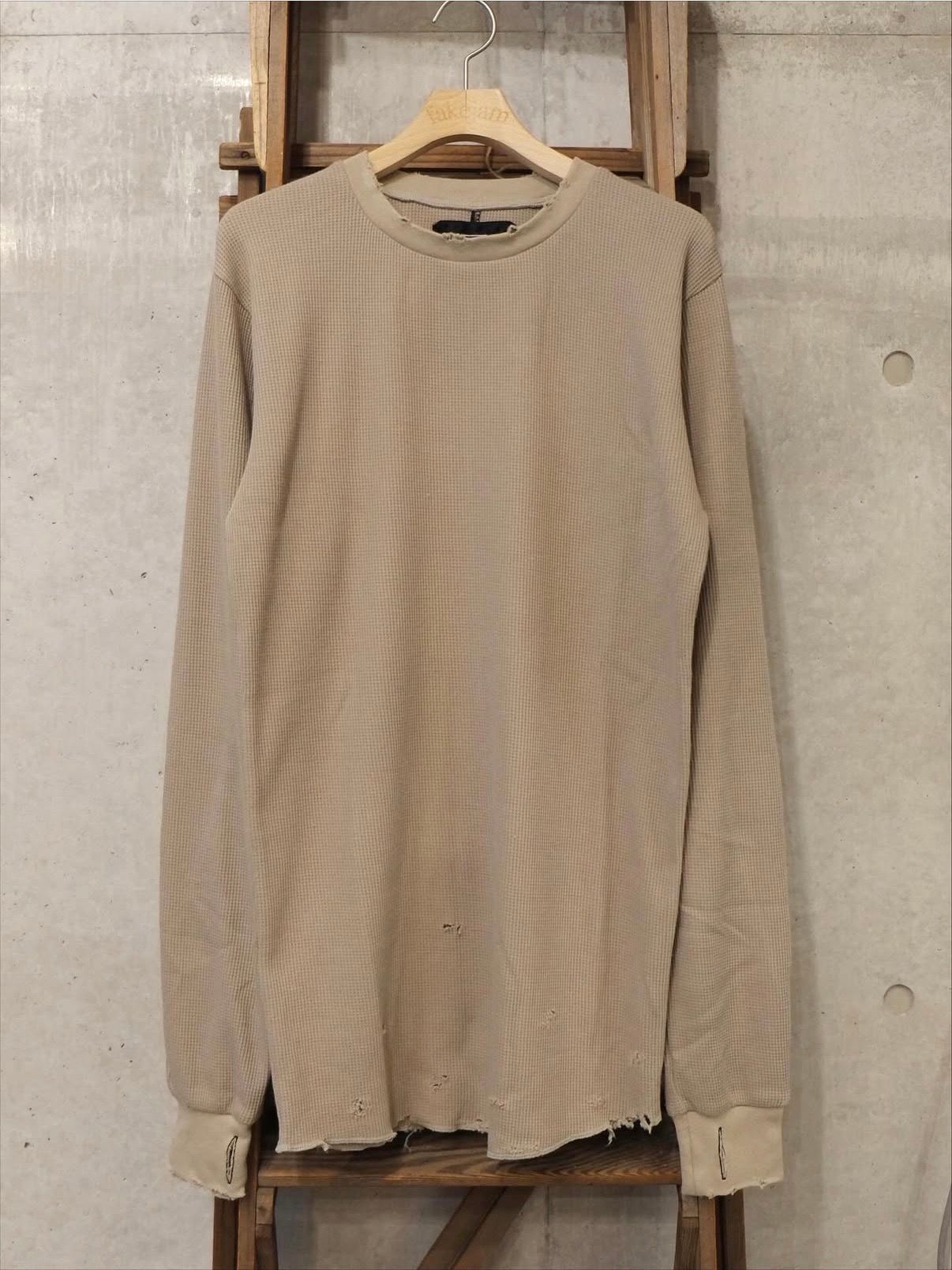 Combat Long Thermal With Damaged(CLASSIC WAFFLE KNIT)
