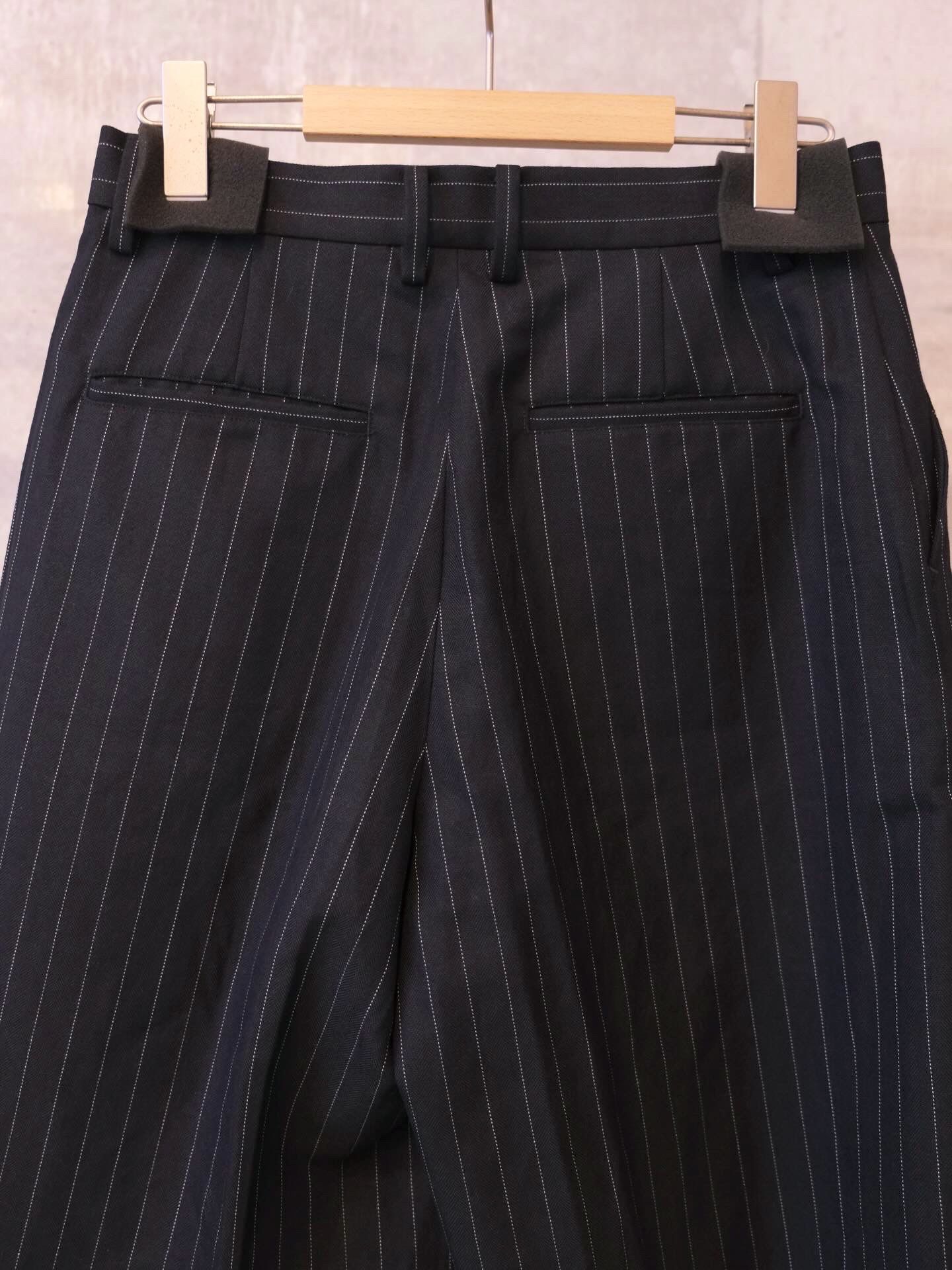 Stripe Wide Harf Trousers