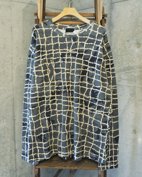 Net L/S Waffle Thermal / ワッフル ロングスリーブTシャツ / ベージュ / PD-262-LCS-022