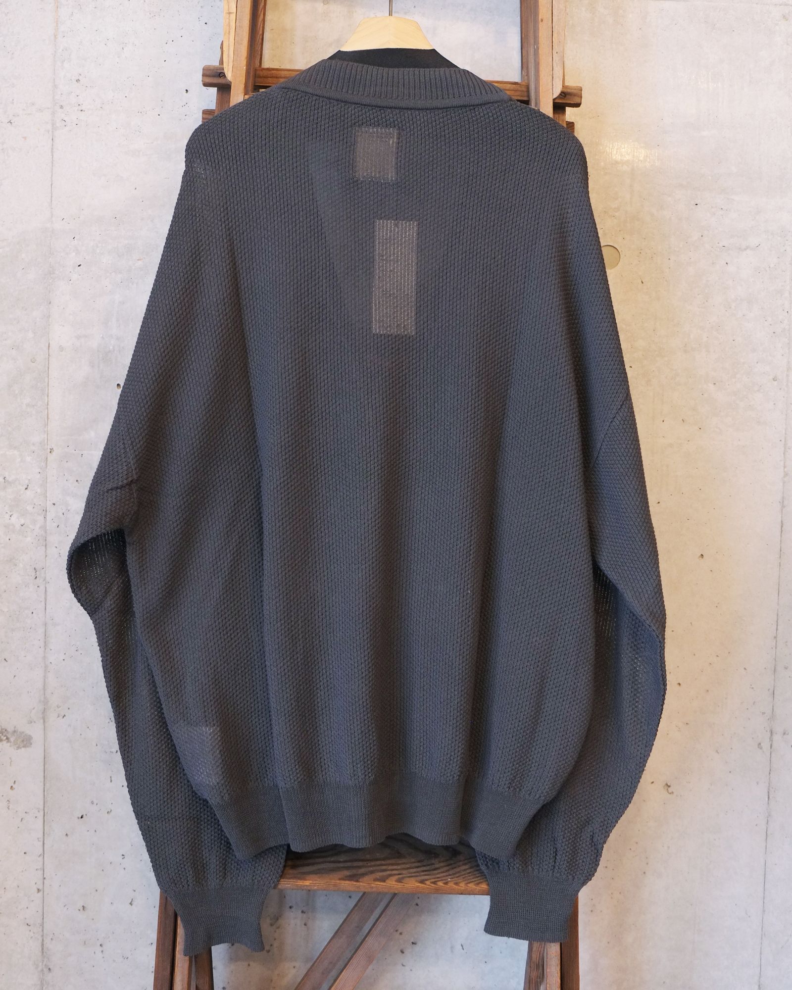 Dappled sunlight Double Knit Cardigan / カーディガン / チャコール / MW-KT26101