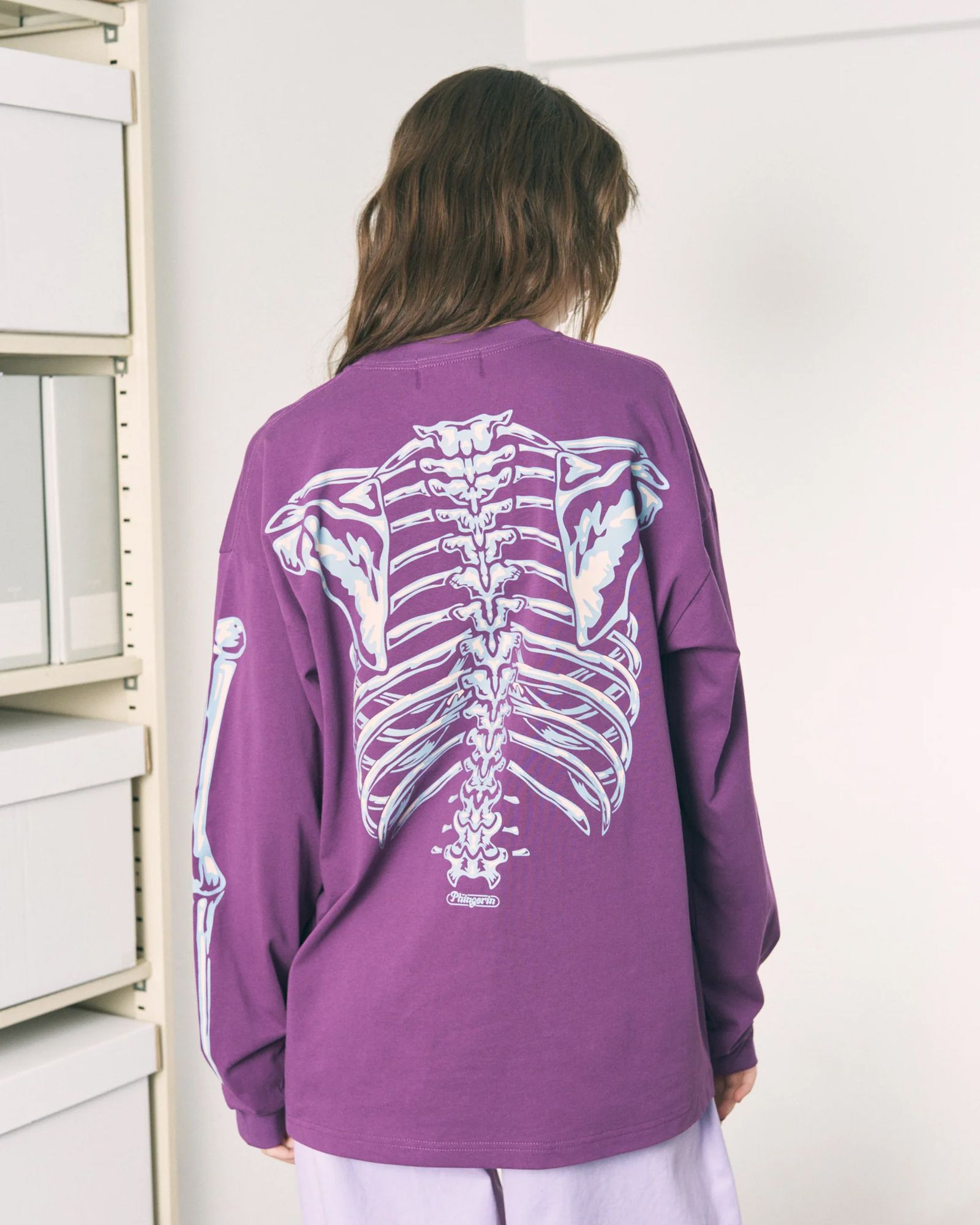 Bone L/S Tee / ボーン ロングスリーブTシャツ / パープル / PD-262-LCS-051