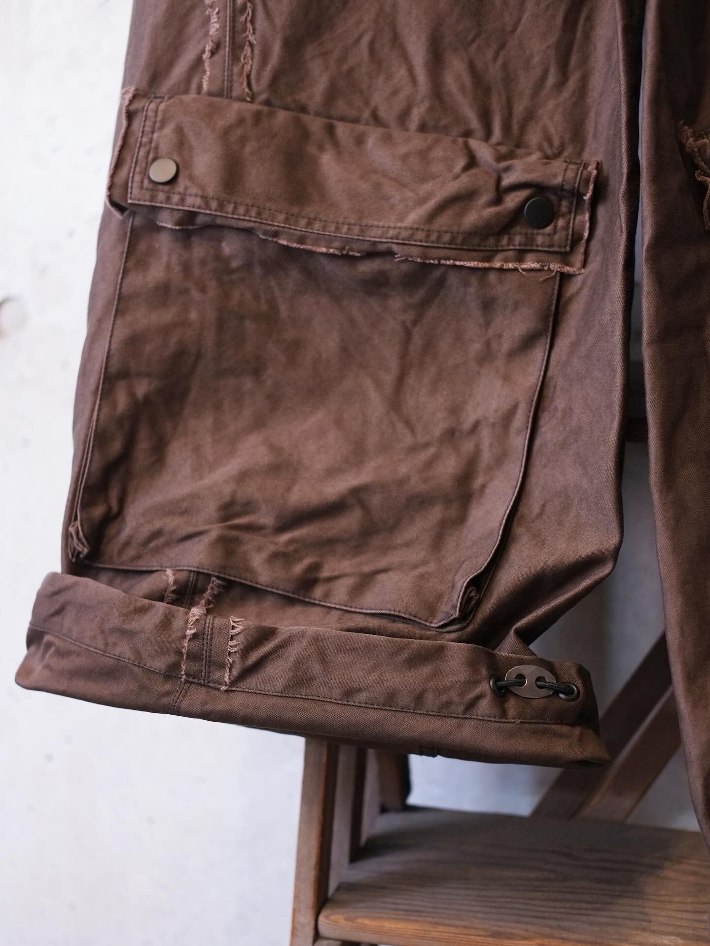 Slash Seam Twist Cargo Pants(PIGMENT DYED MOLESKIN)