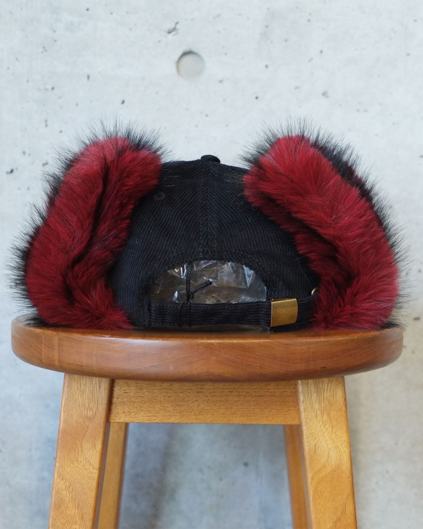CORDUROY FLIGHT CAP / コーデュロイ フライト キャップ / ブラック / LM-26aw-1235