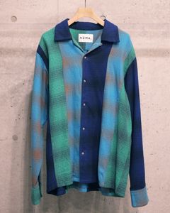 N Ombre Plaid Patcwork Shirt